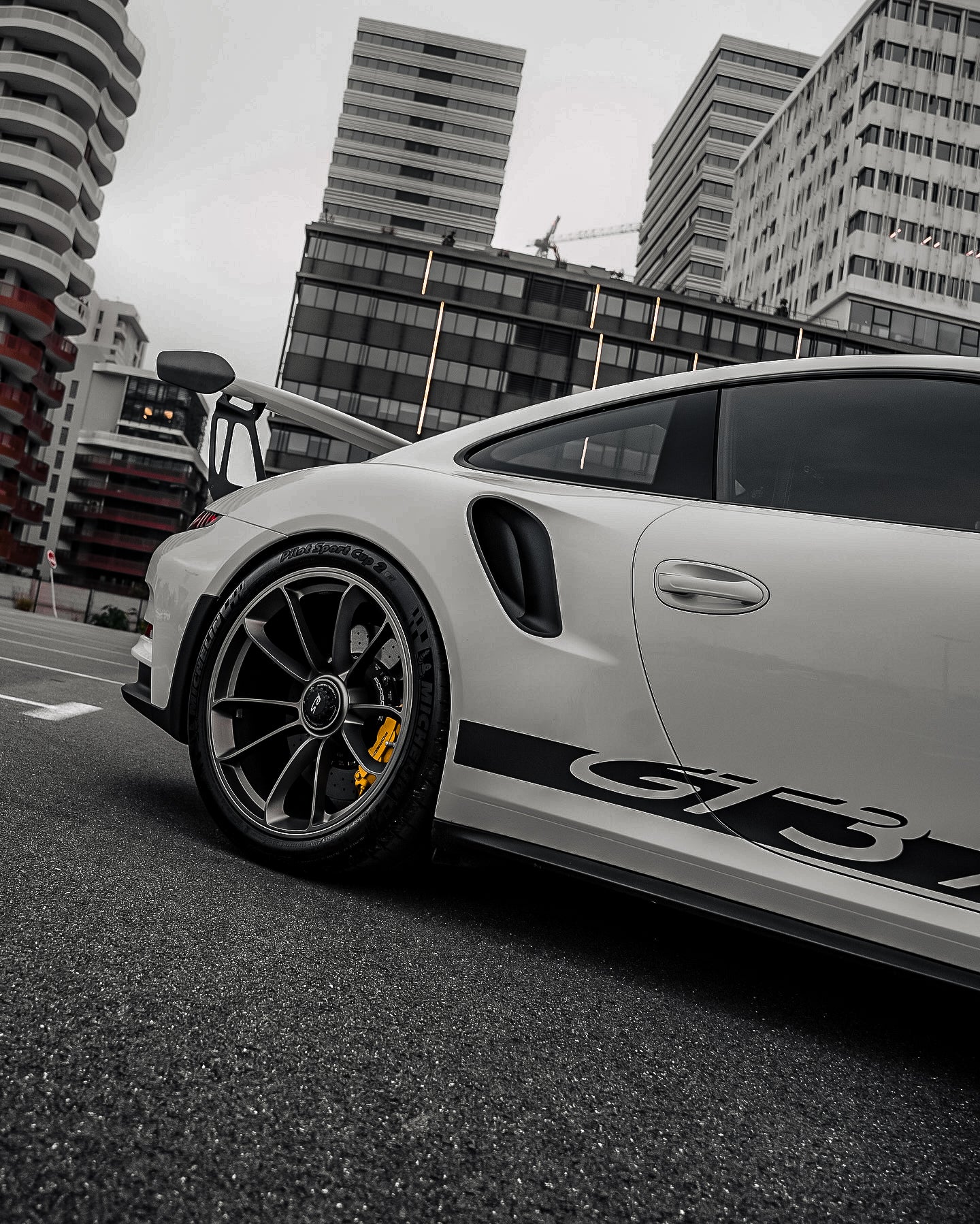 991 911 GT3RS Side Stripes Wing Decal