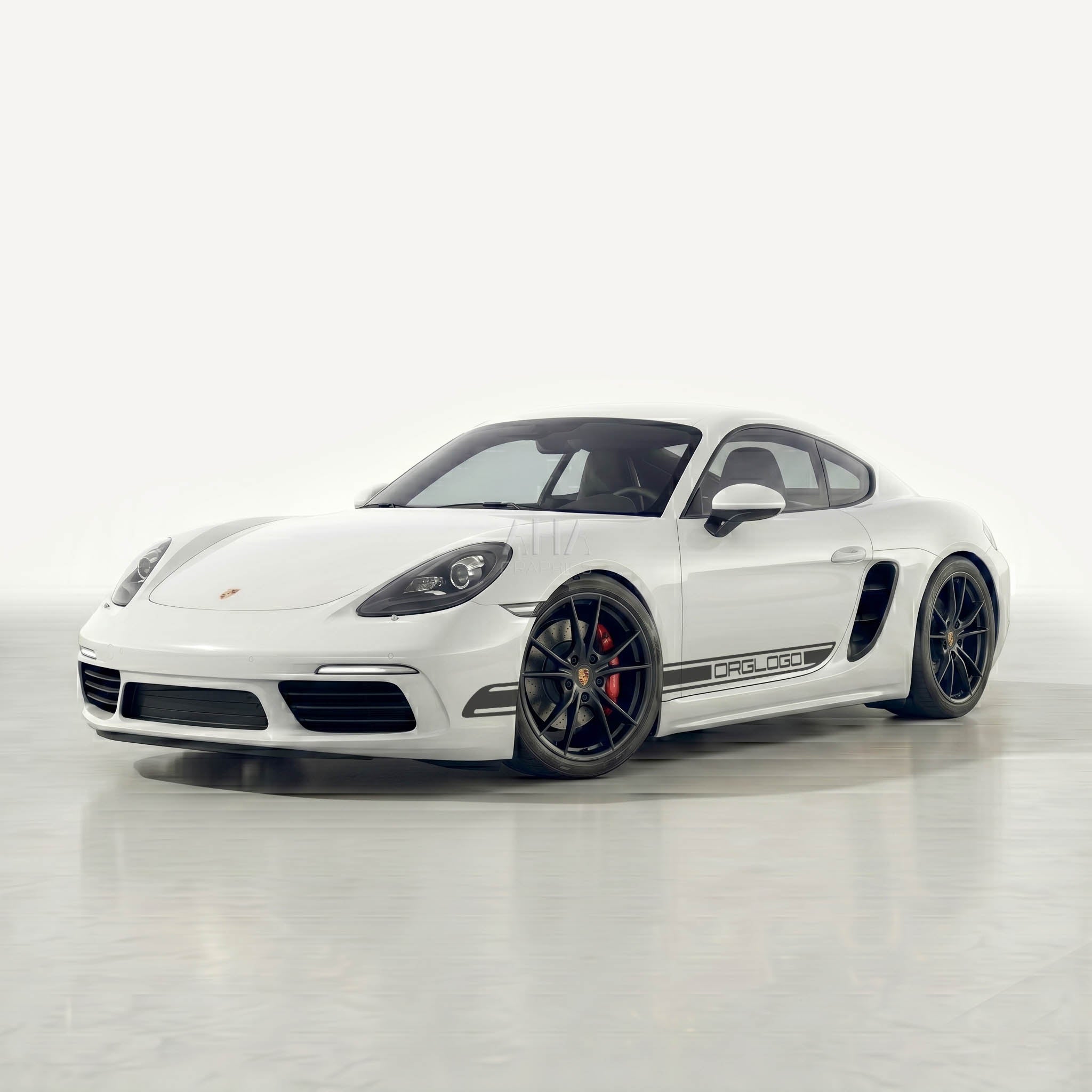 718 Cayman Side Stripes Decals