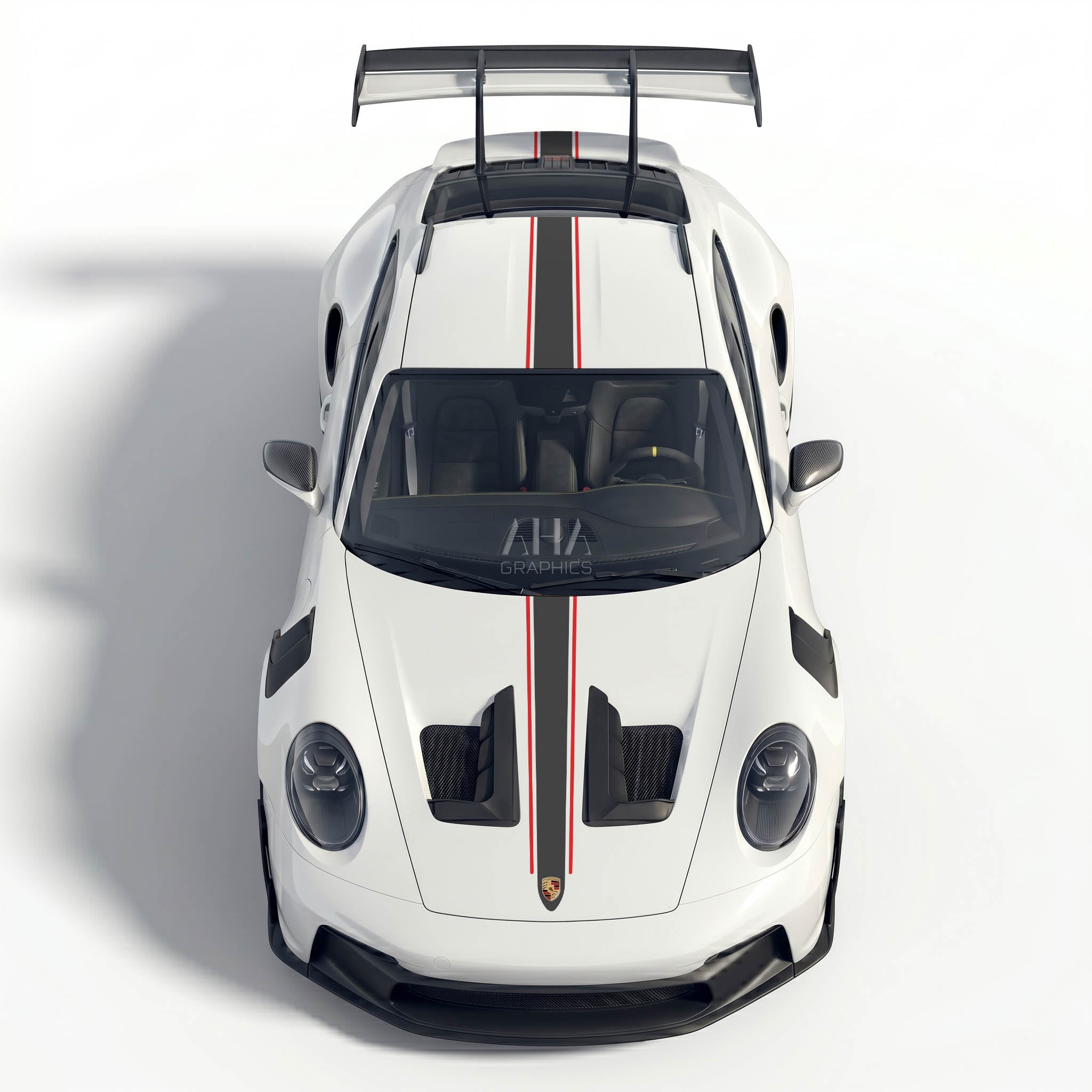 992 GT3RS Center Stripes Decals
