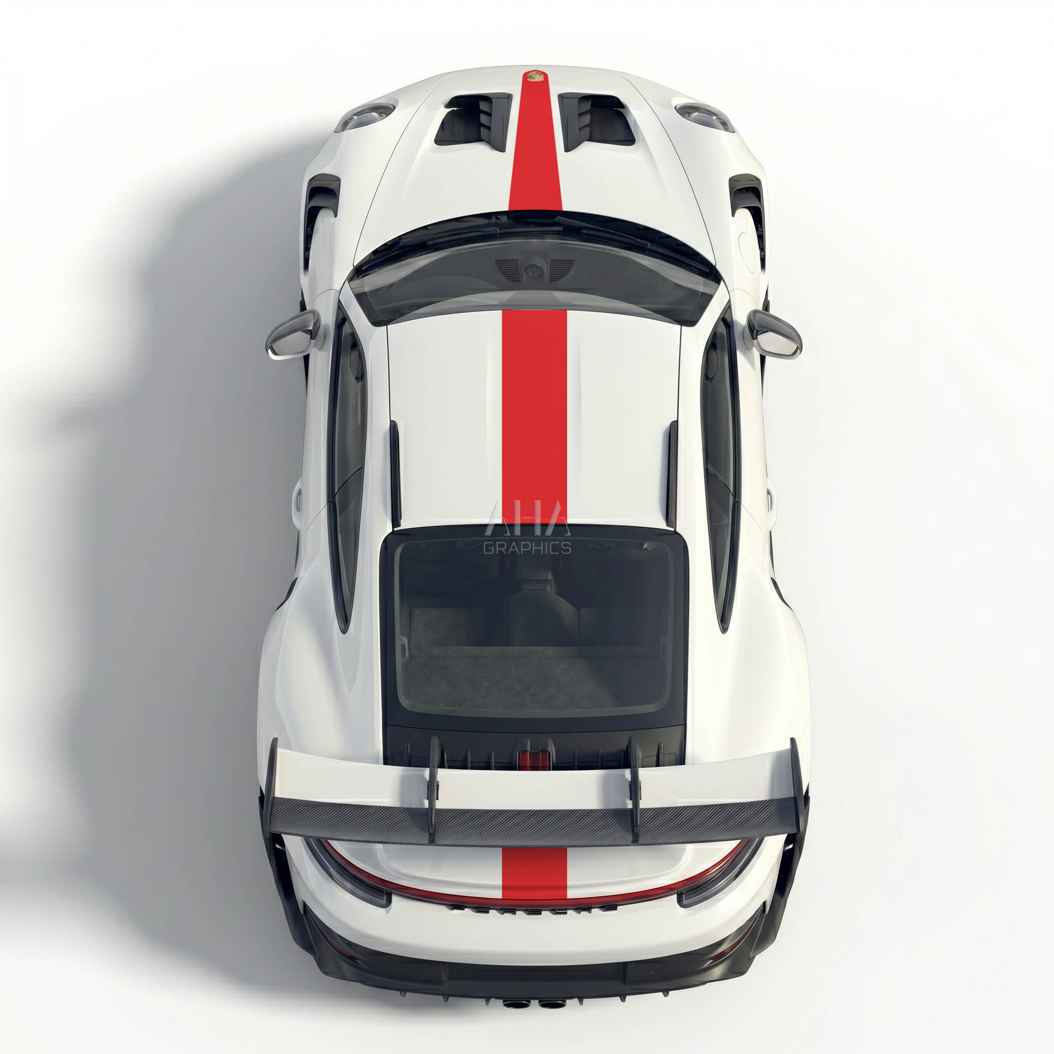 992 GT3RS Center Stripes Decals