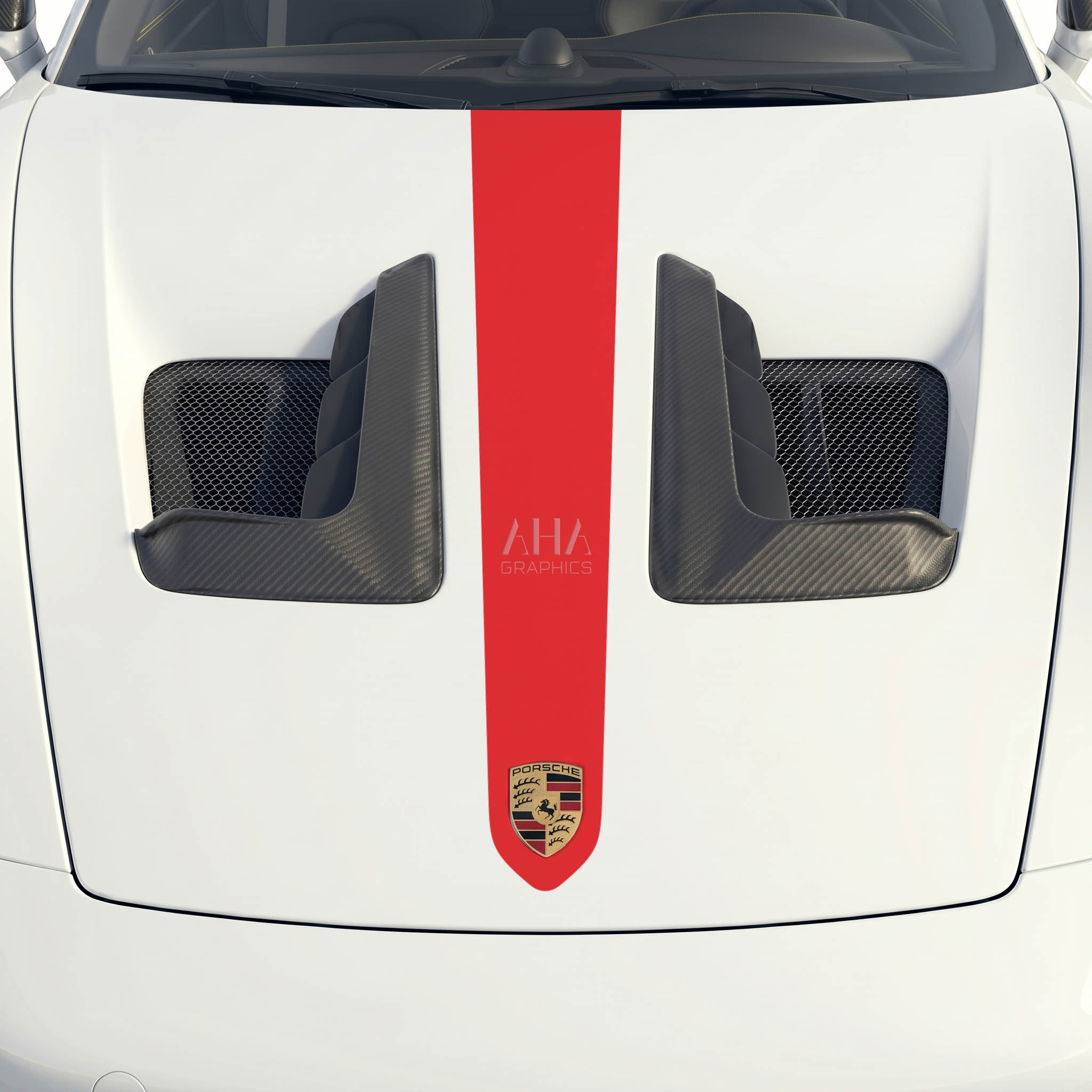 992 GT3RS Center Stripes Decals