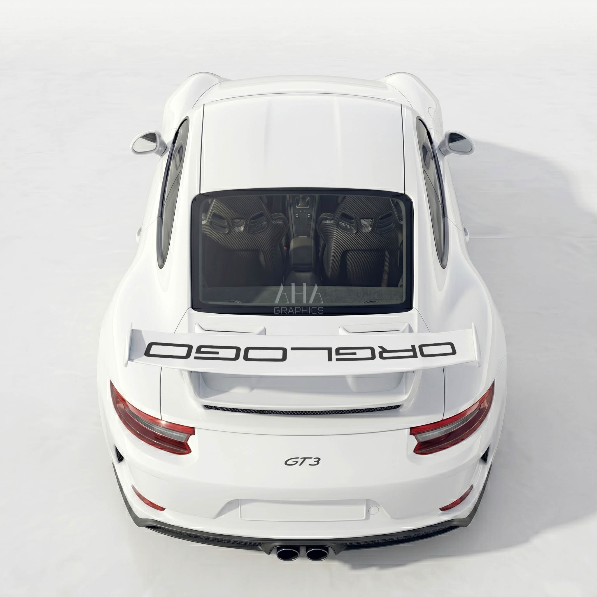 991 GT3 Rear Wing Decal
