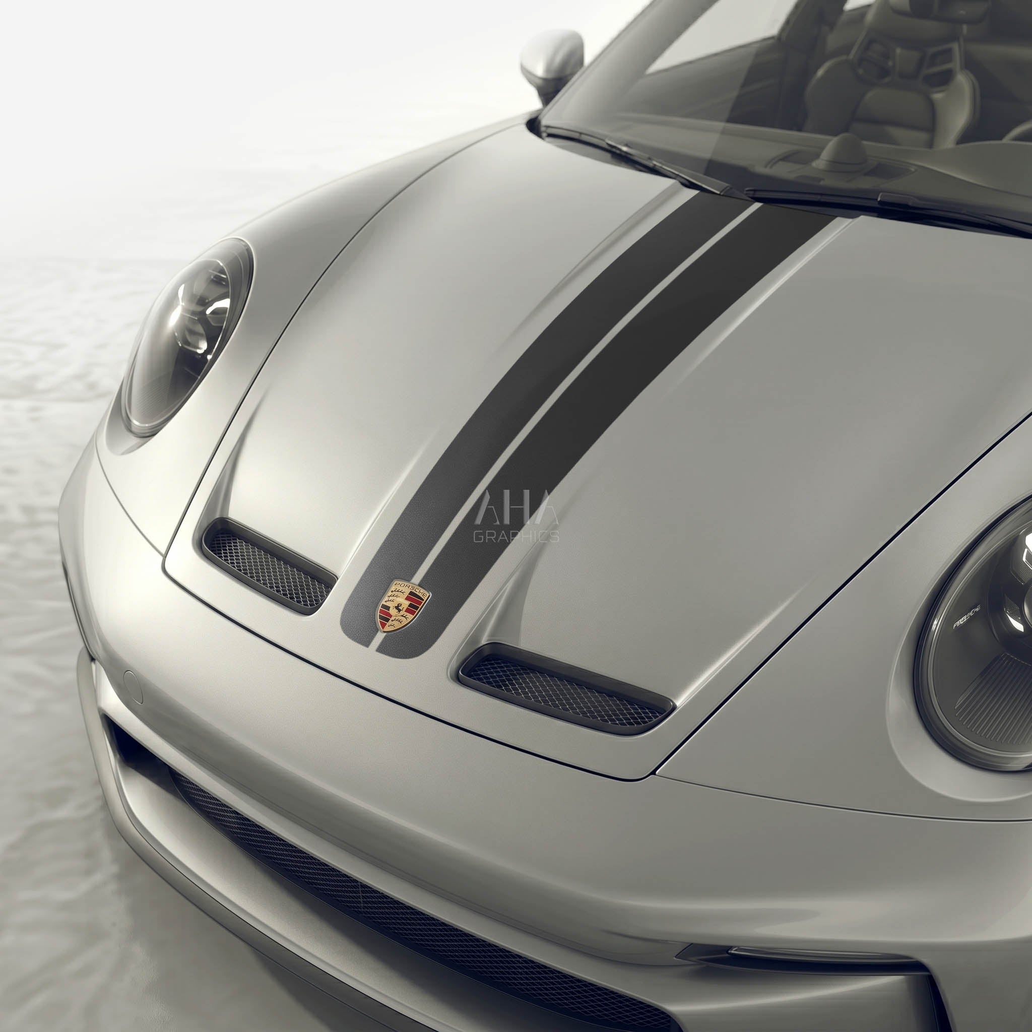 992 GT3 Touring Center Stripes Decals