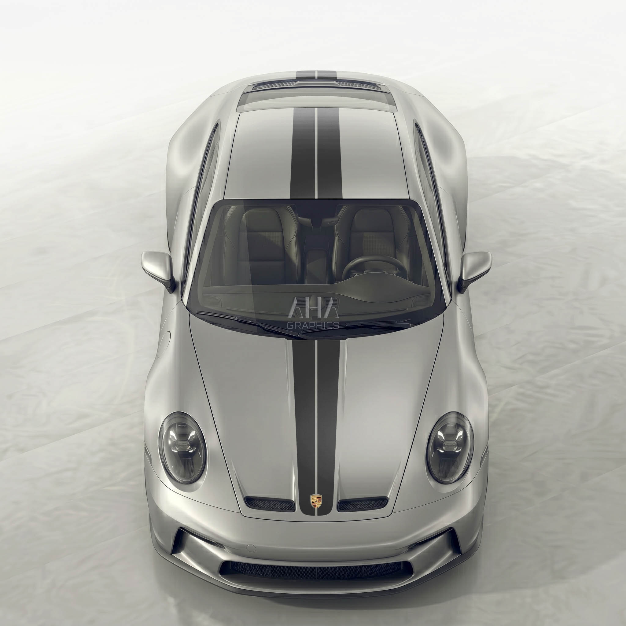992 GT3 Touring Center Stripes Decals