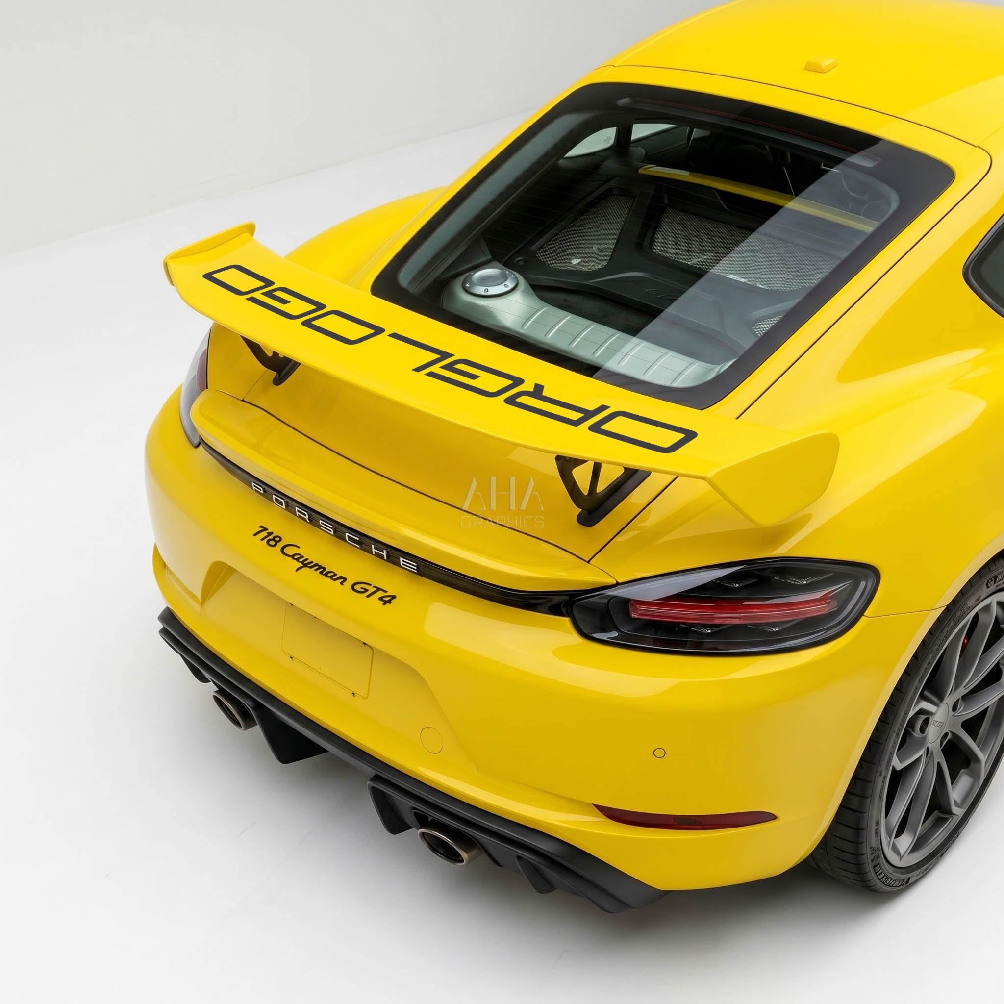 981 718 Cayman GT4 GT4RS Wing Decal