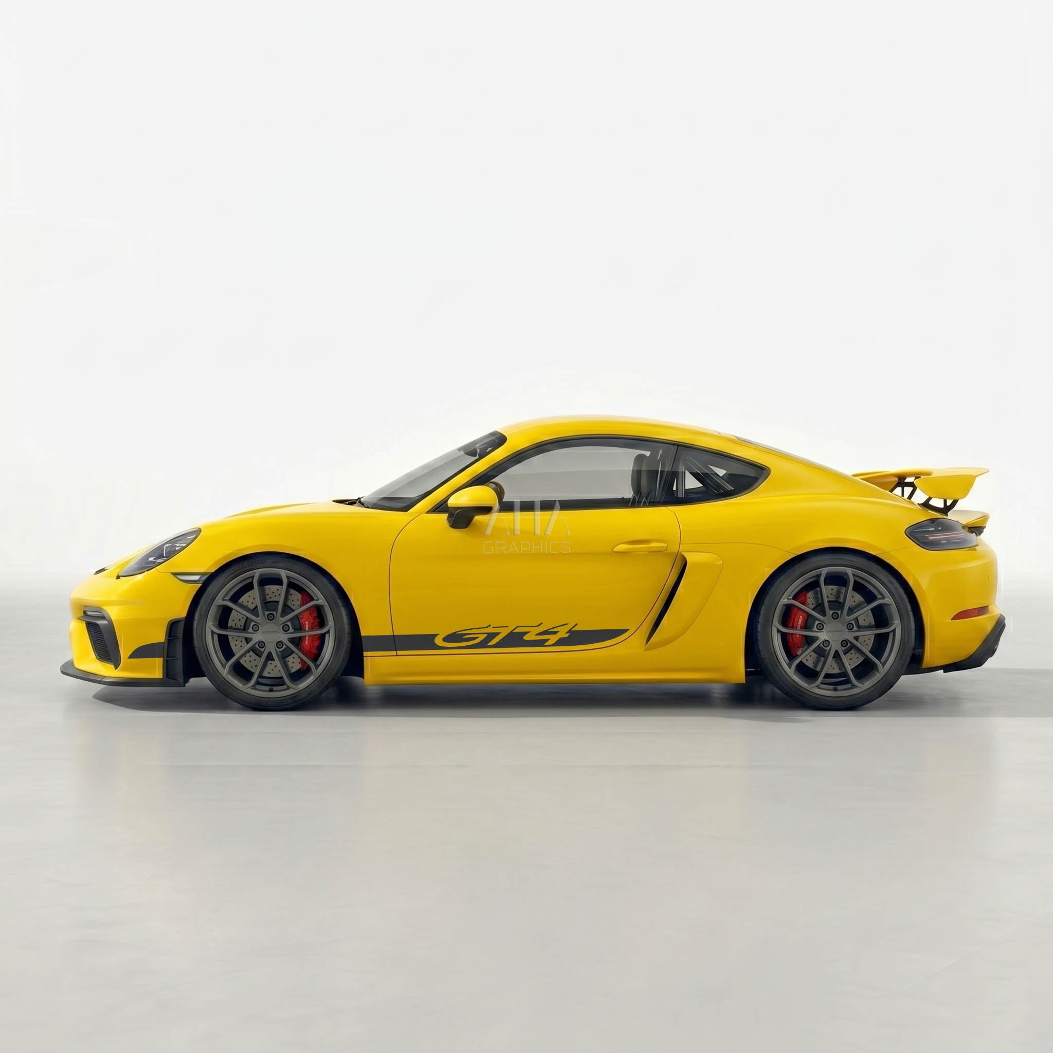 718 Cayman GT4 Side Stripes Decals