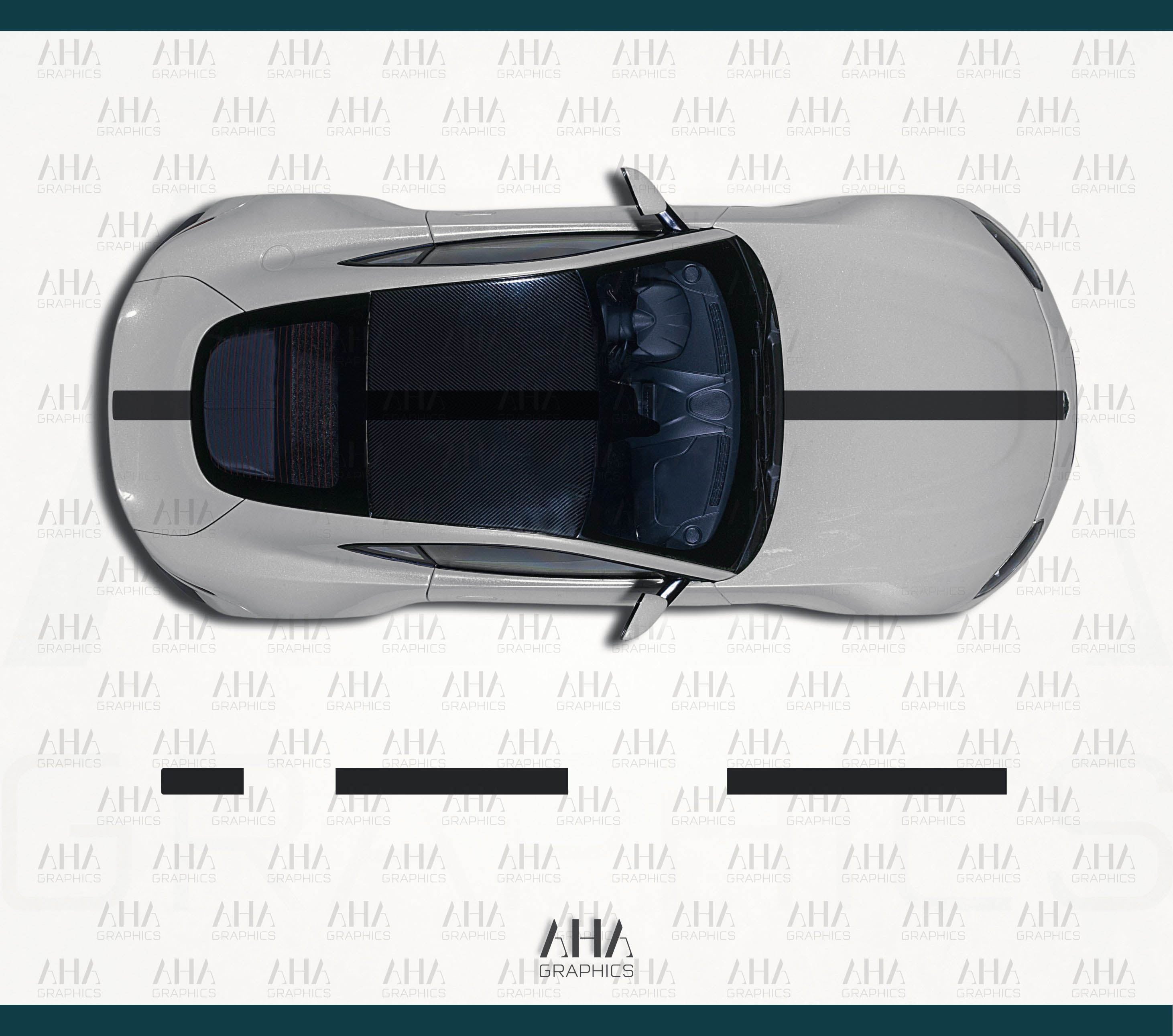 Aston Martin Vantage Center Stripes Decals