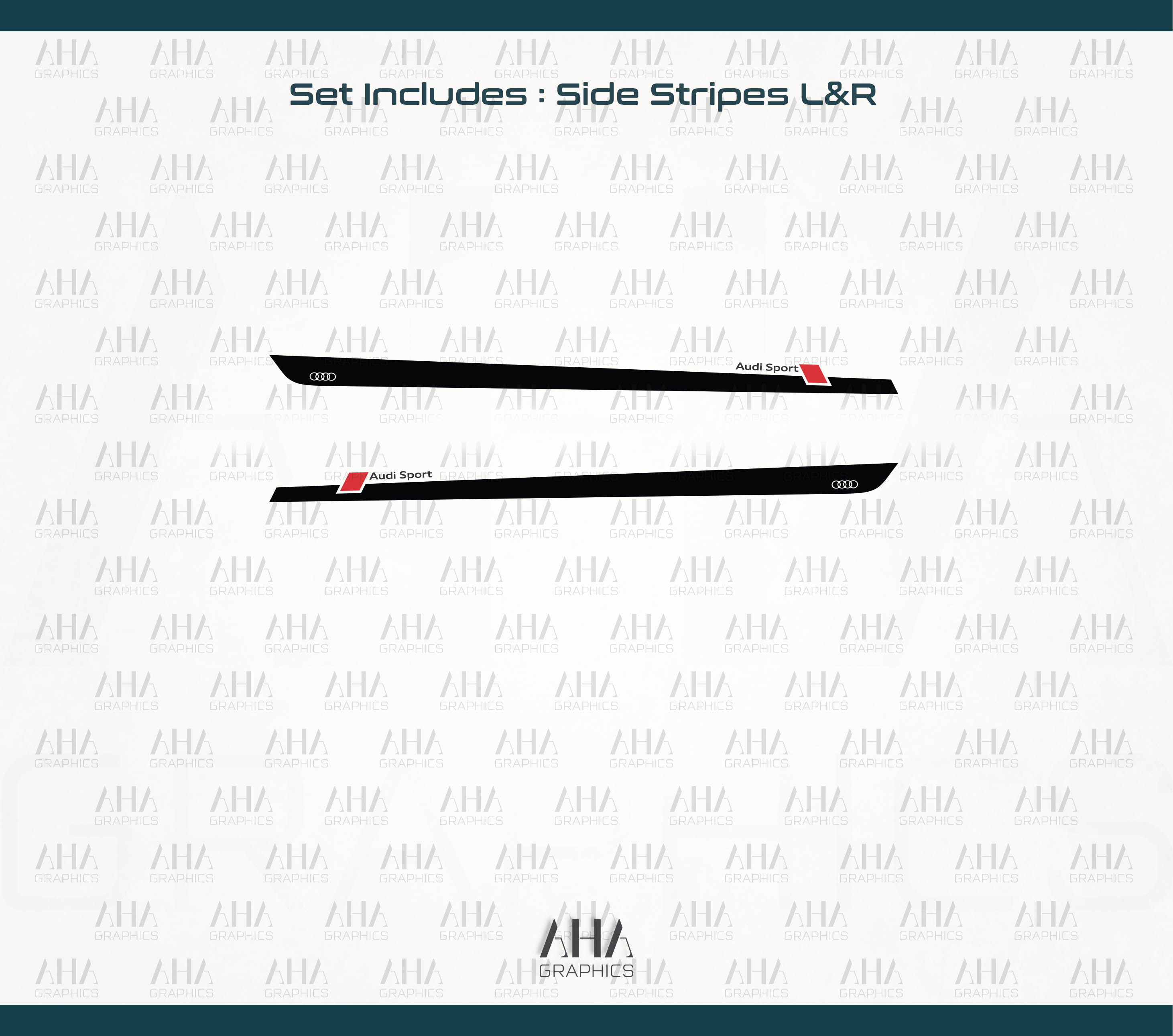 Audi A3 RS3 Side Stripes Decals
