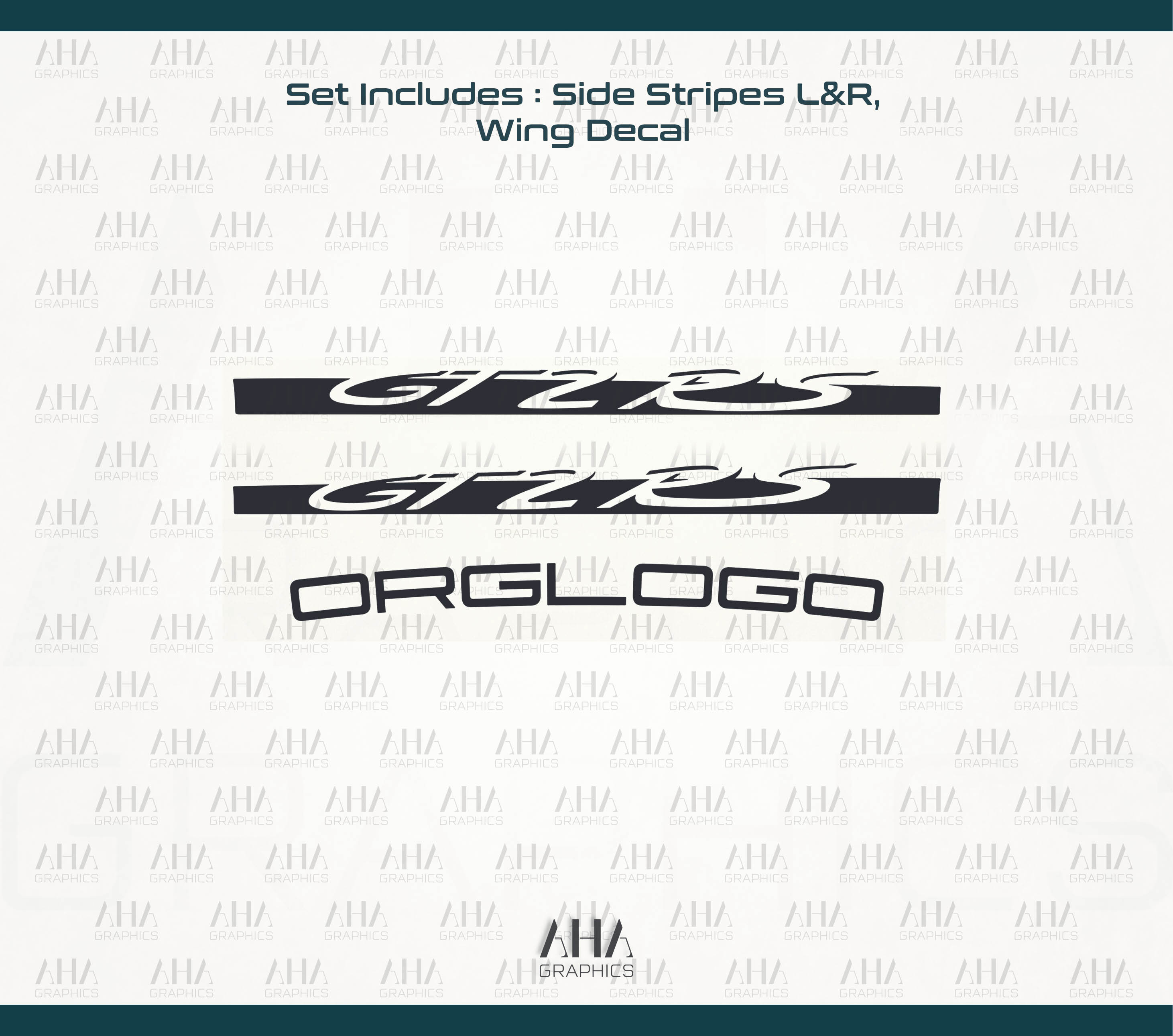 911 GT2RS Side Stripes Wing Decals