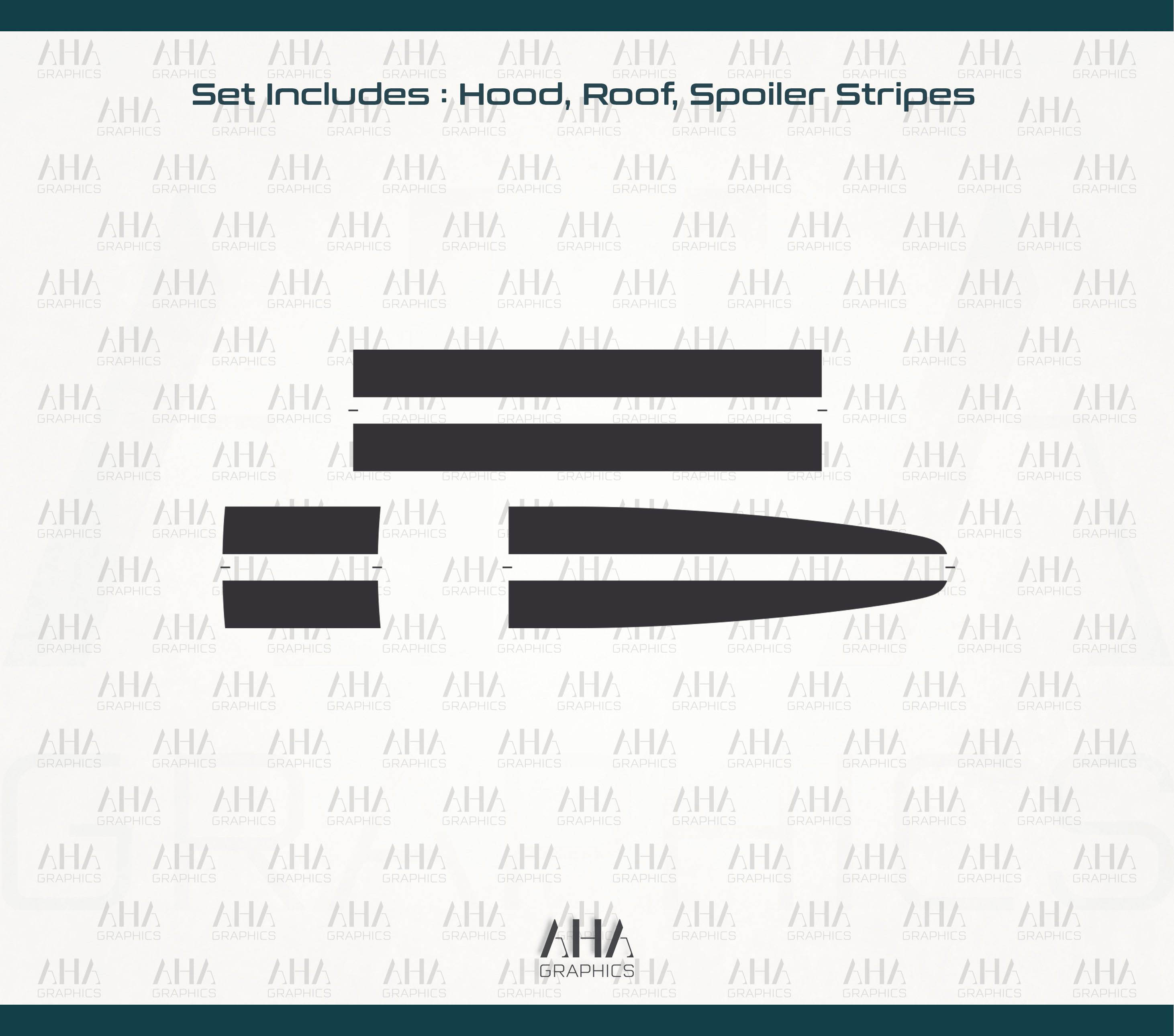 991 991.2 911 GT3RS Centre Stripes Decals