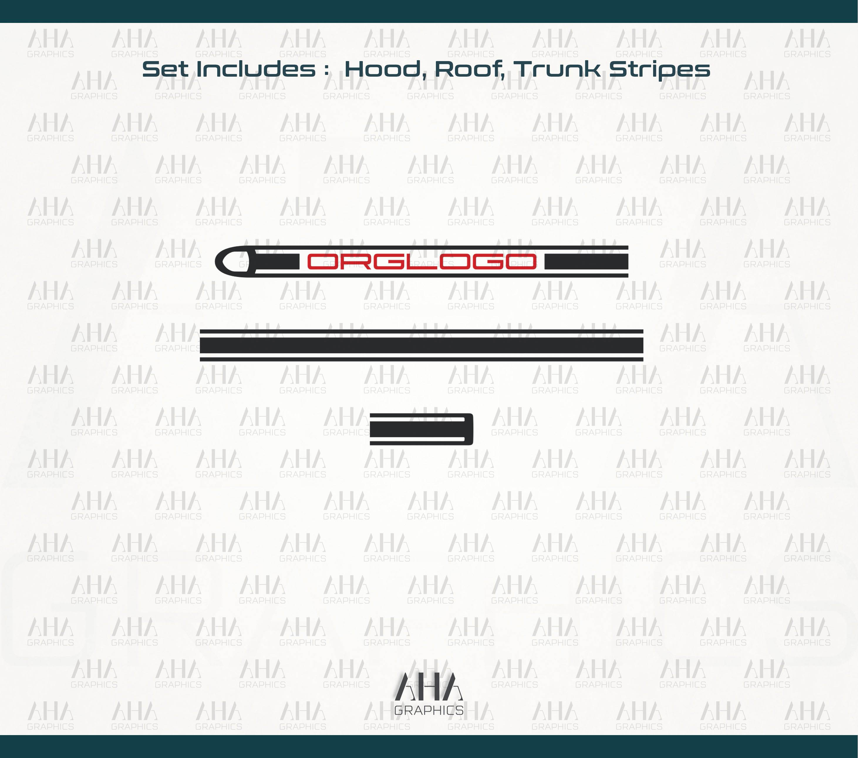 992 GT3 Touring Center Stripes Decals