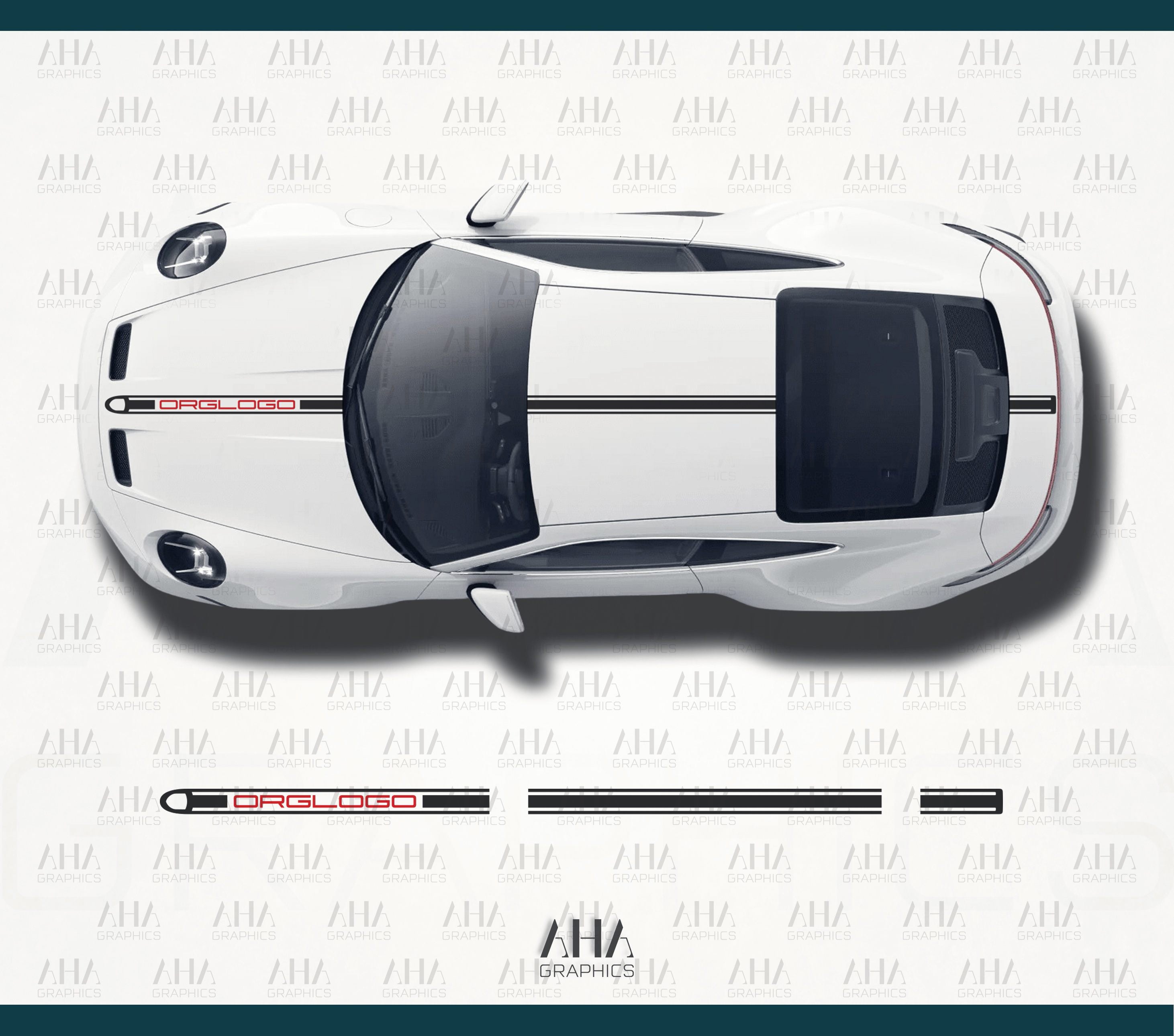 992 GT3 Touring Center Stripes Decals