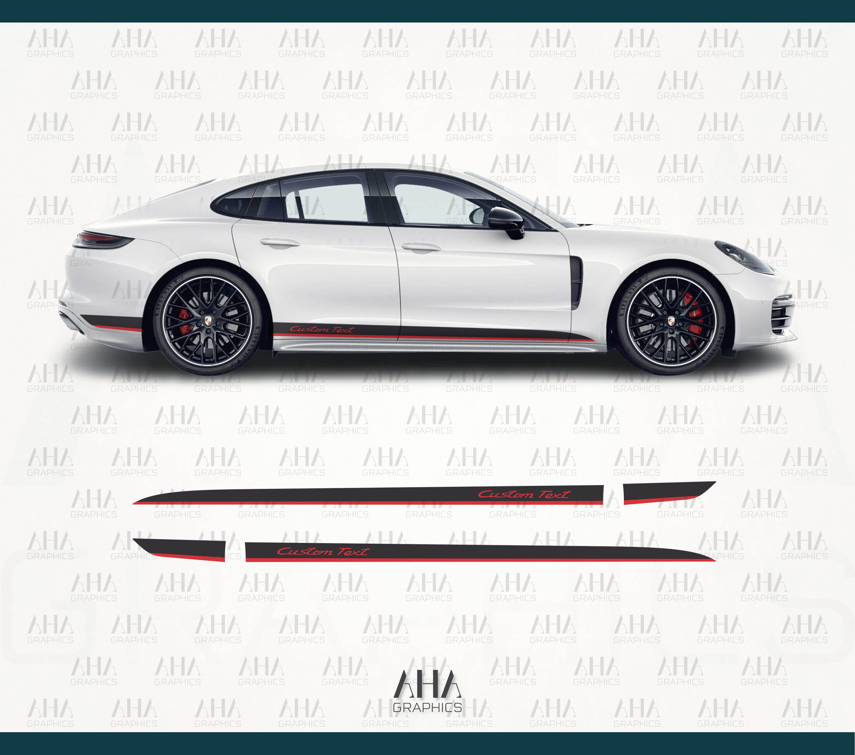 Porsche Panamera Side Stripes Decals