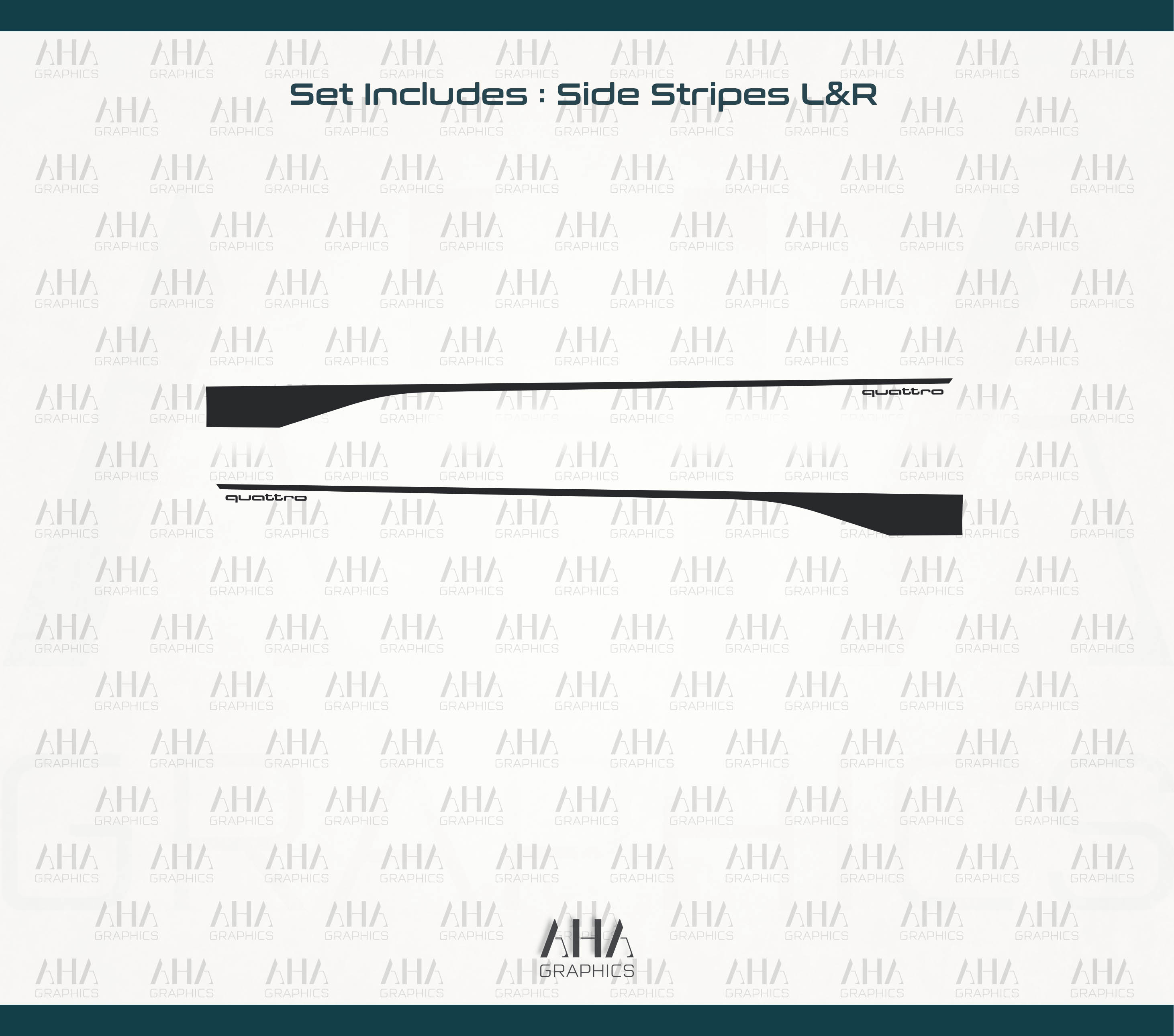 Audi A7 RS7 Side Stripes Decals