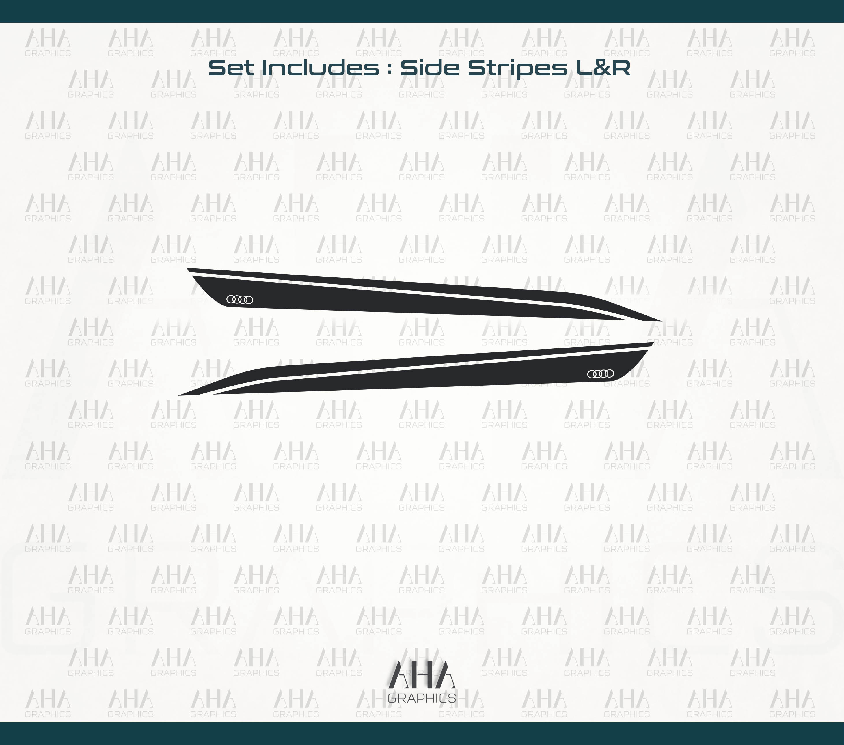 Audi A7 RS7 Side Stripes Decals