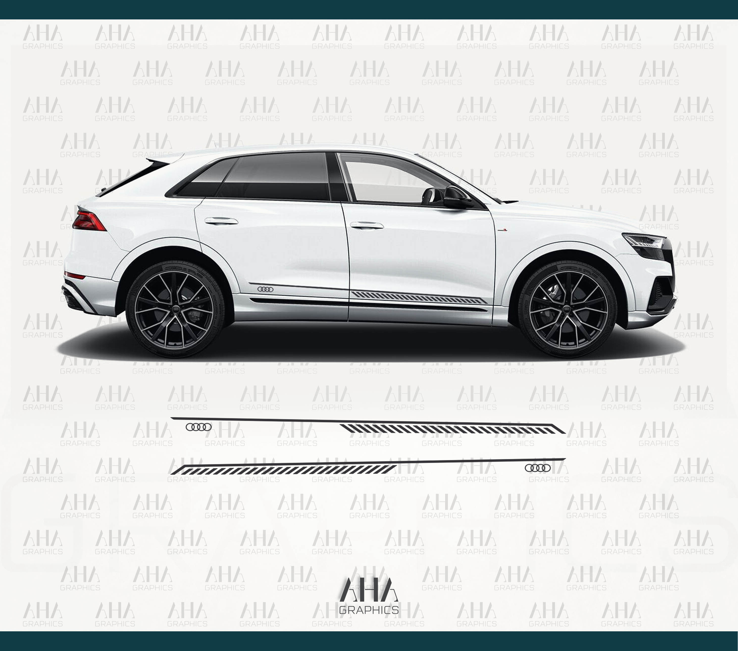 Audi Q8 RSQ8 Side Stripes Decals