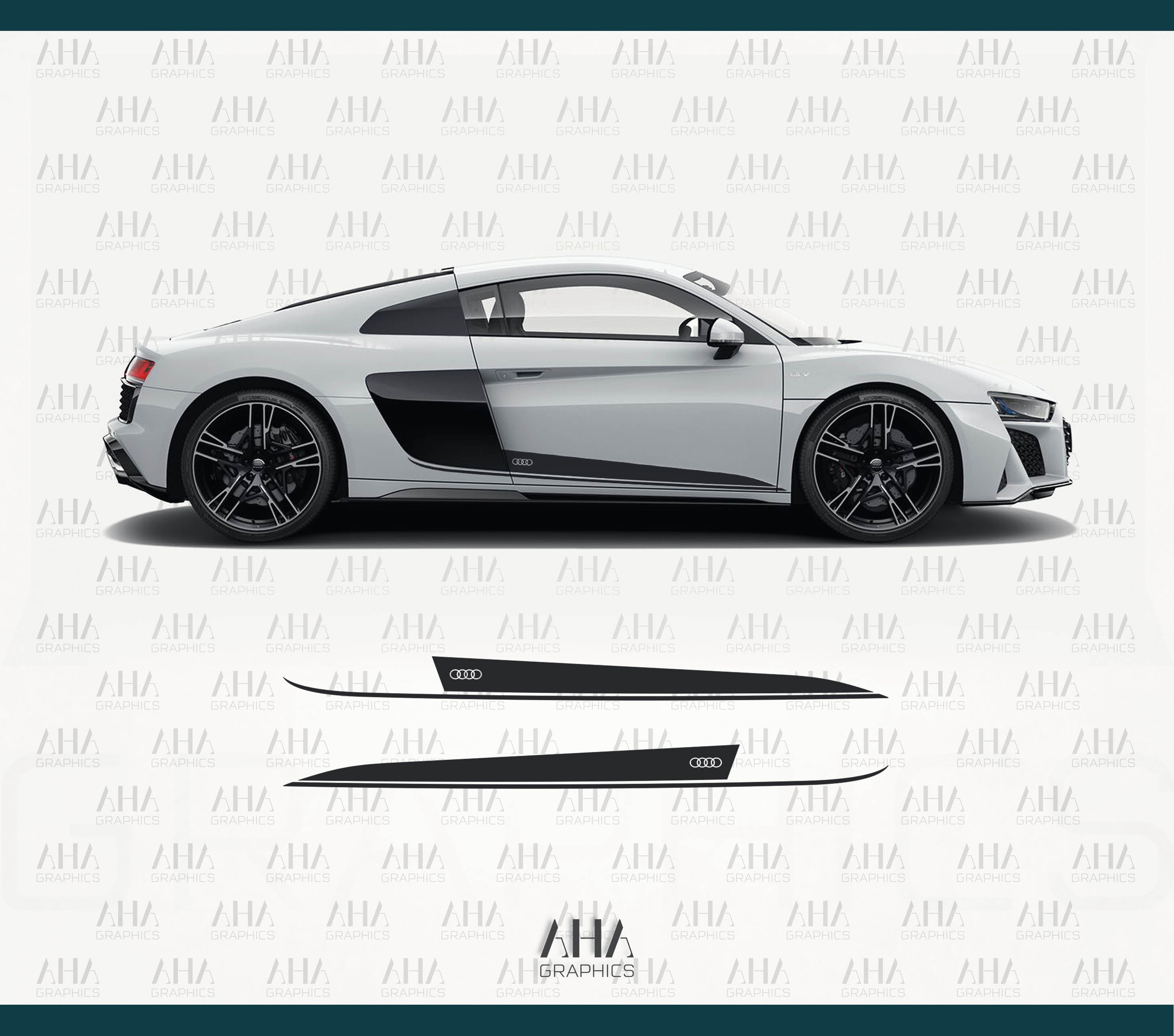 Audi R8 Audi R8 Spyder Side Stripes Decals