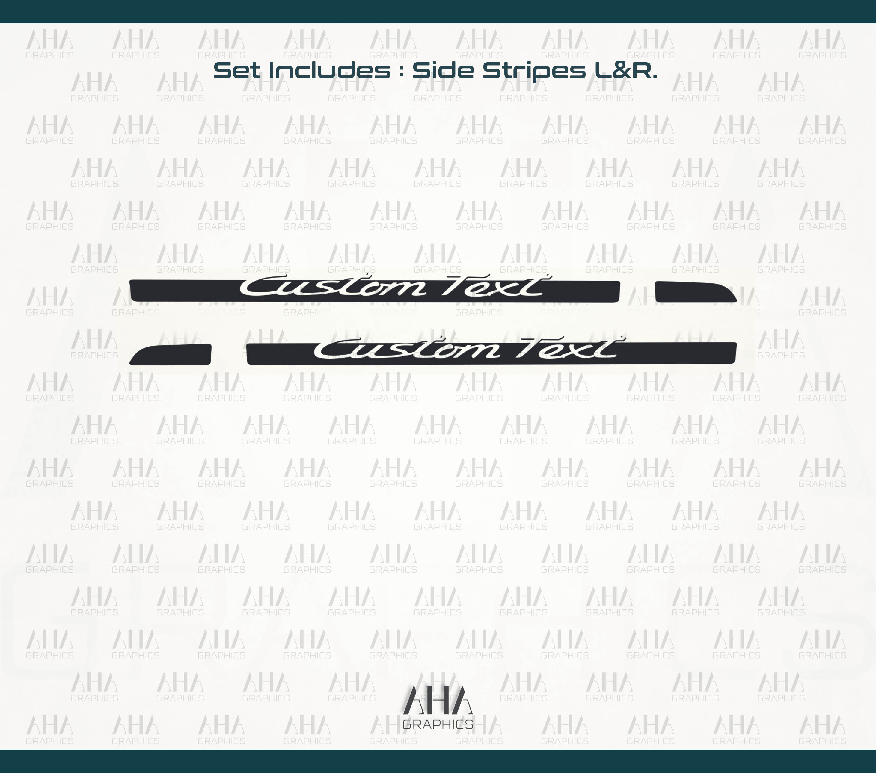 Side Stripes Decals for 991 911 Turbo Carrera Turbo S Carrera S 4S