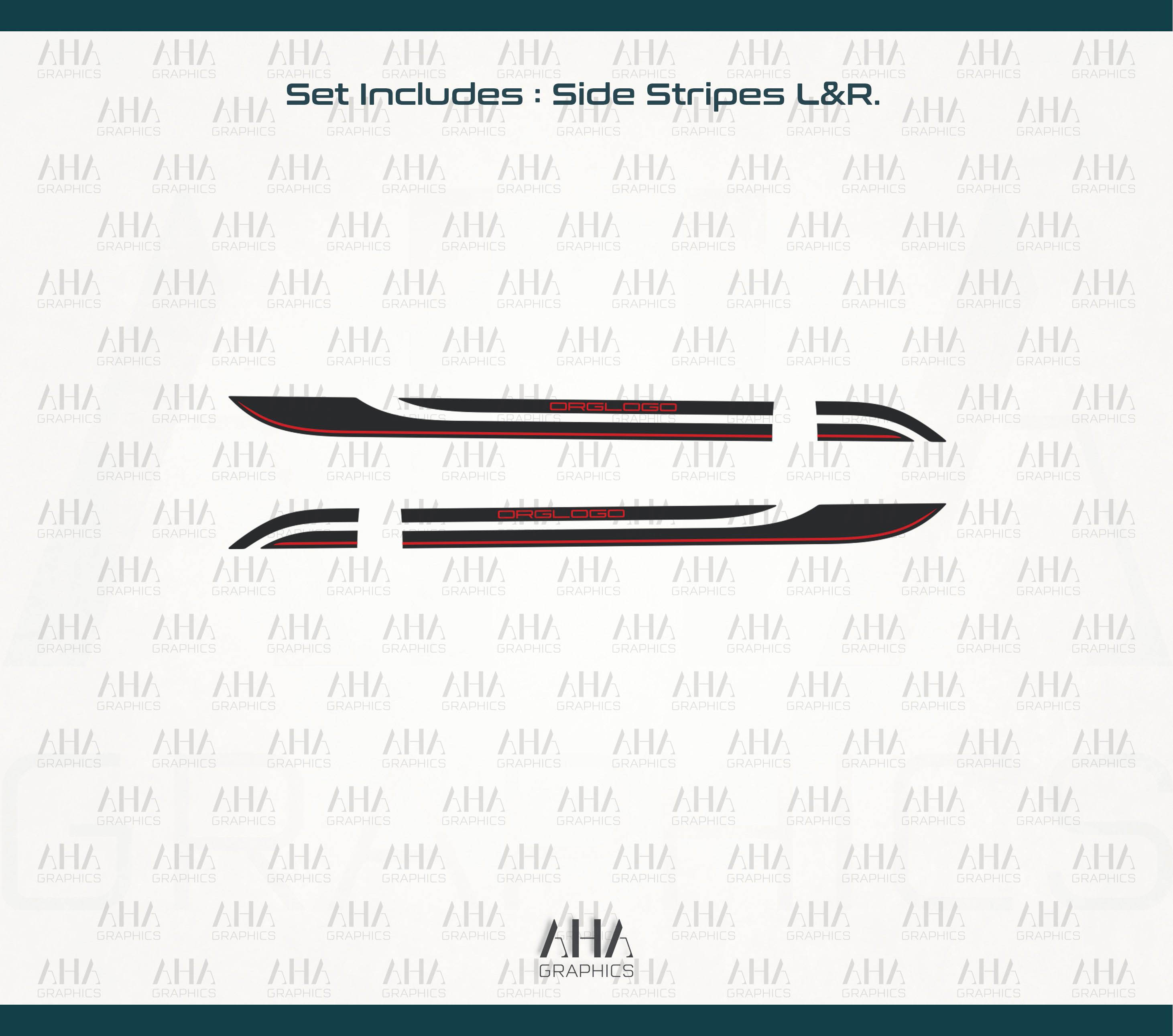 992 911 Carrera GT3 Touring Turbo S Special Side Stripes Decals