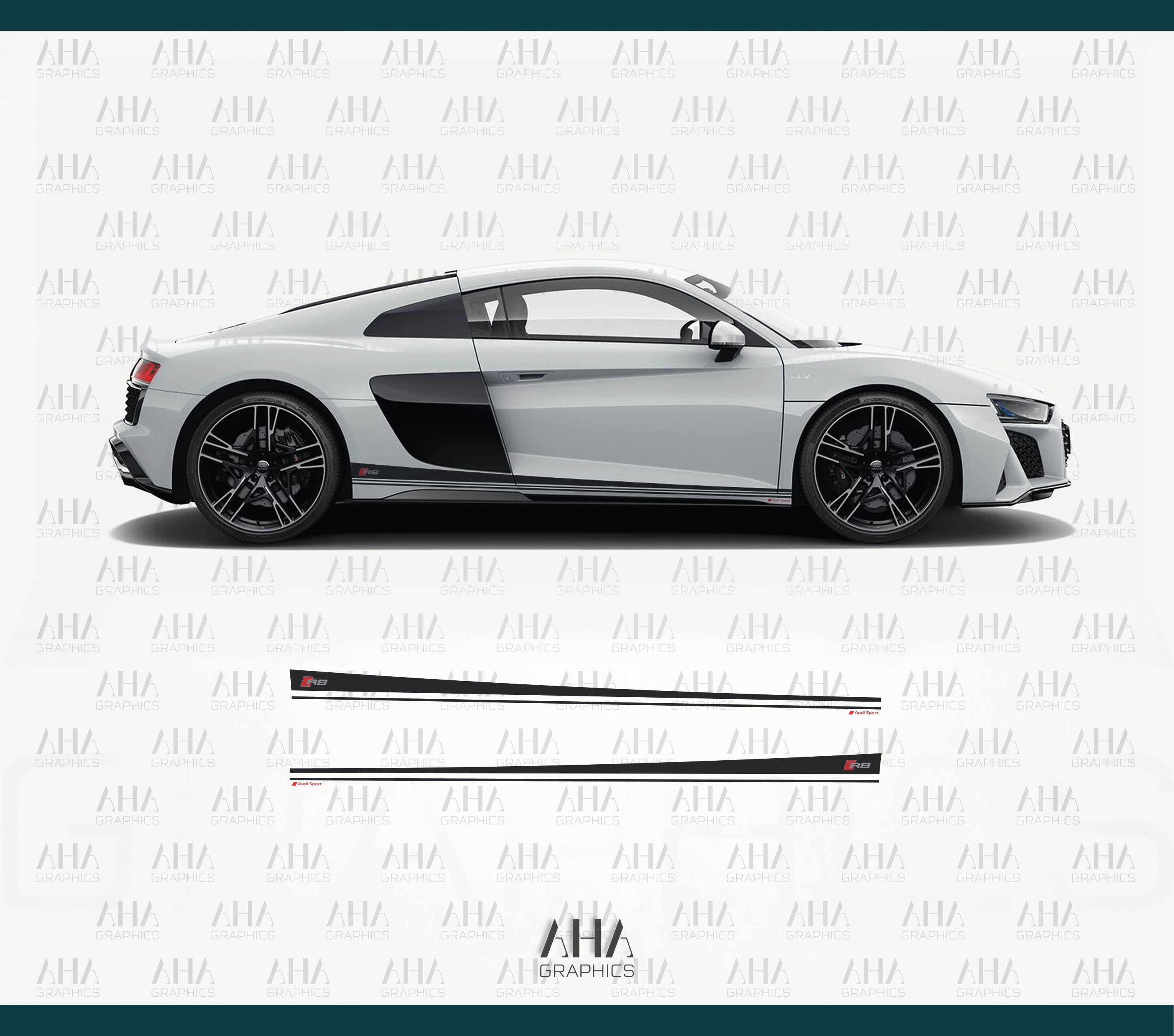 Audi R8 Audi R8 Spyder Side Stripes Decals