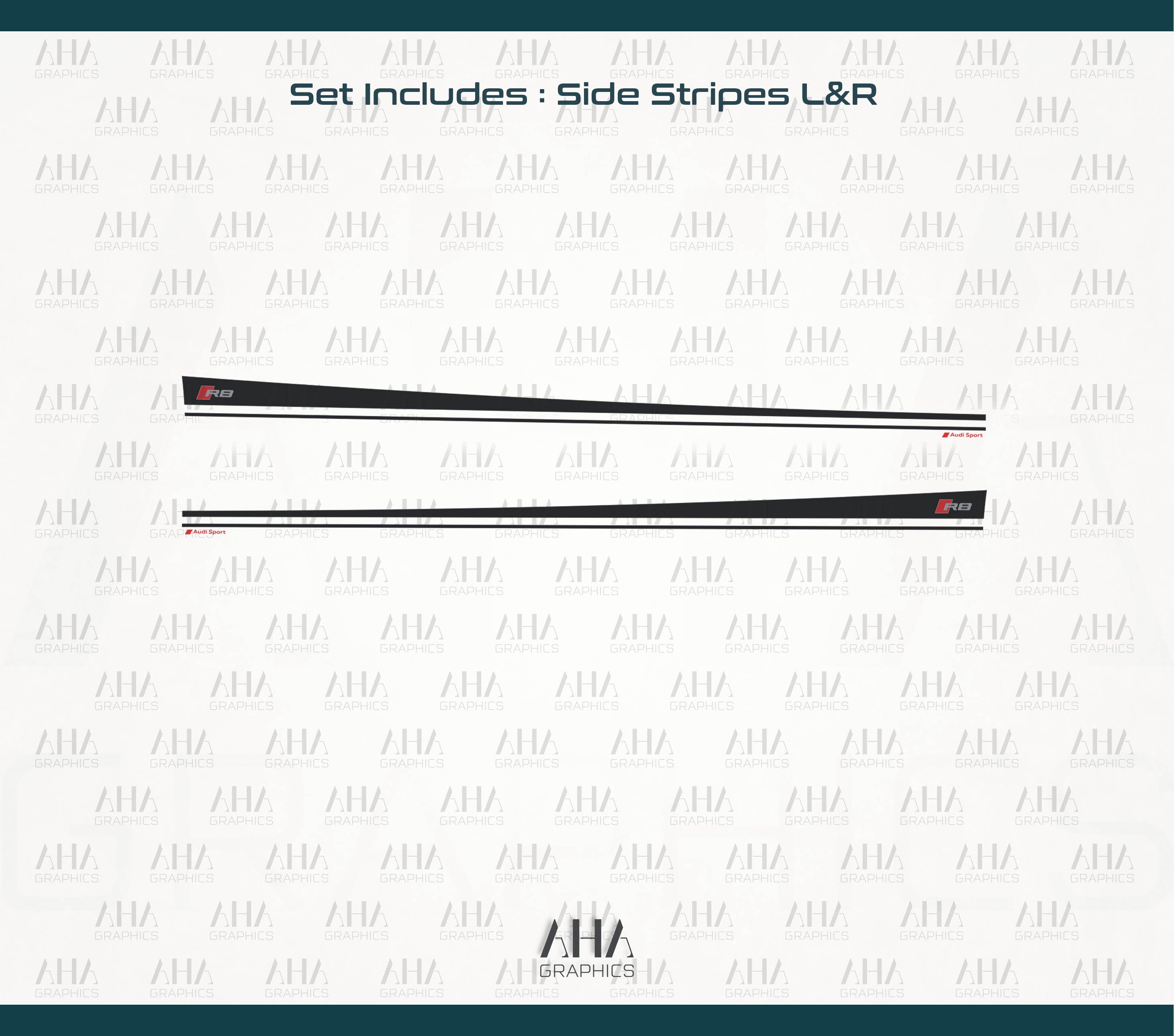 Audi R8 Audi R8 Spyder Side Stripes Decals