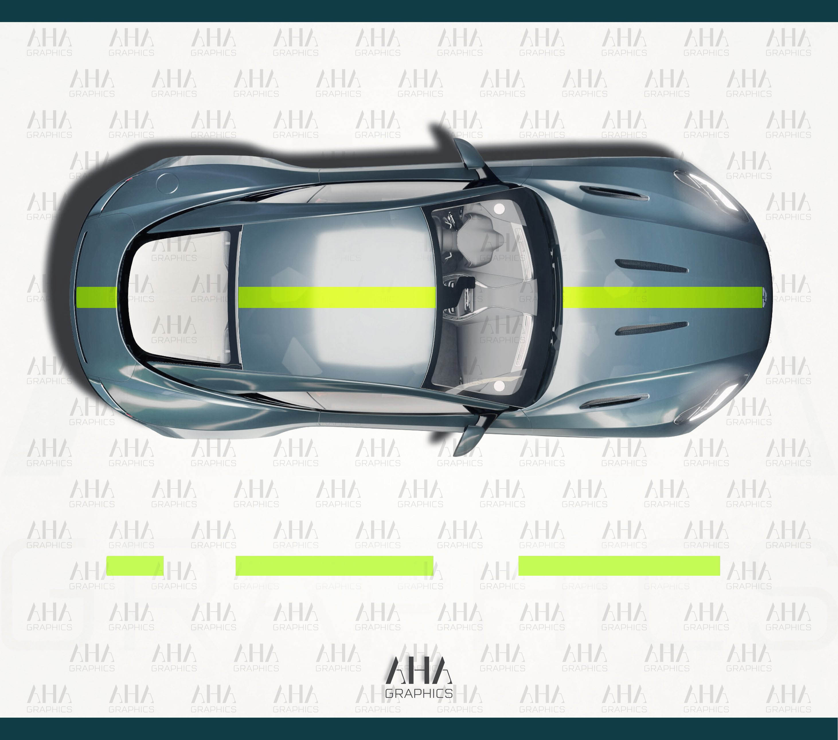 Aston Martin DB11 Center Stripes Decals