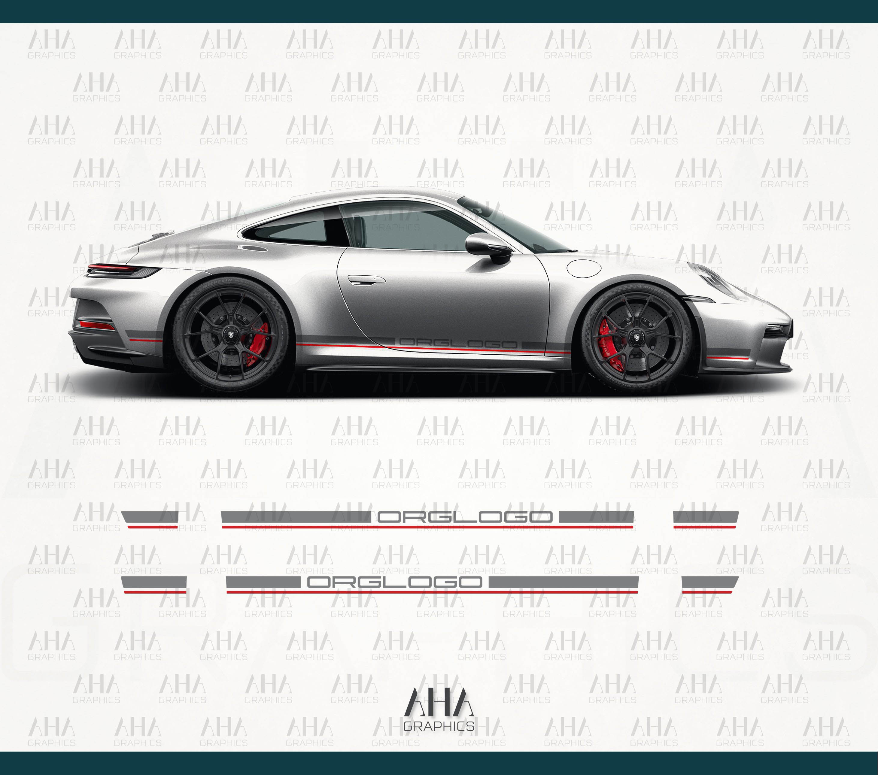 992 911 GT3 Touring Side Stripes Decals