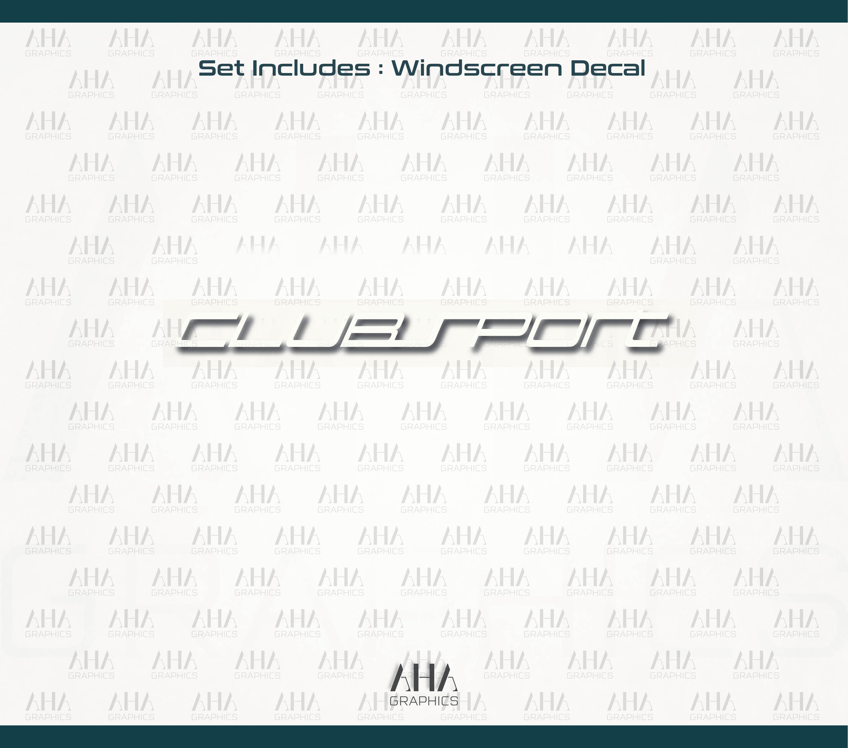 Volkswagen Golf 8 Clubsport Windscreen Decal