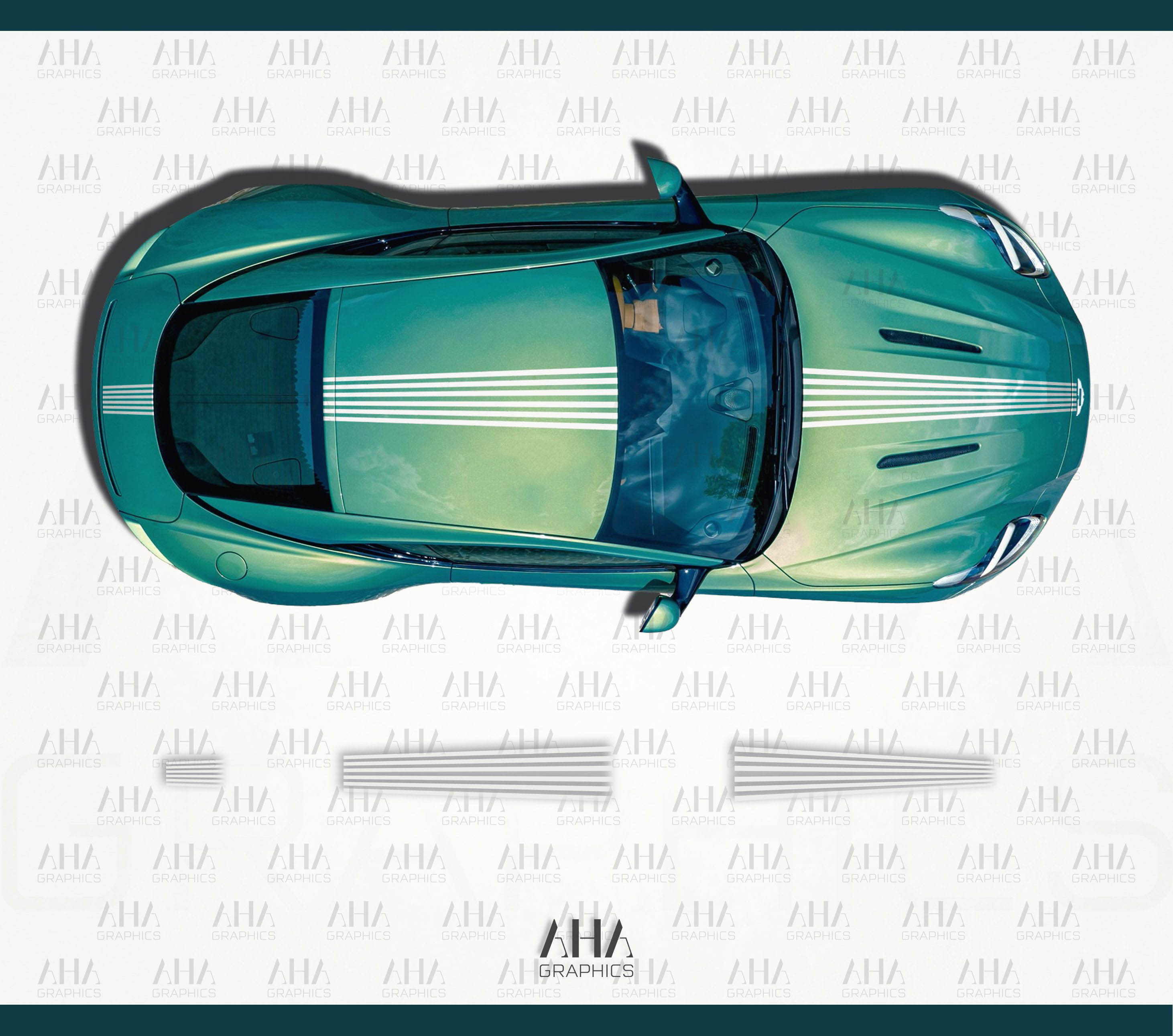 Aston Martin DB12 Center Stripes Decals