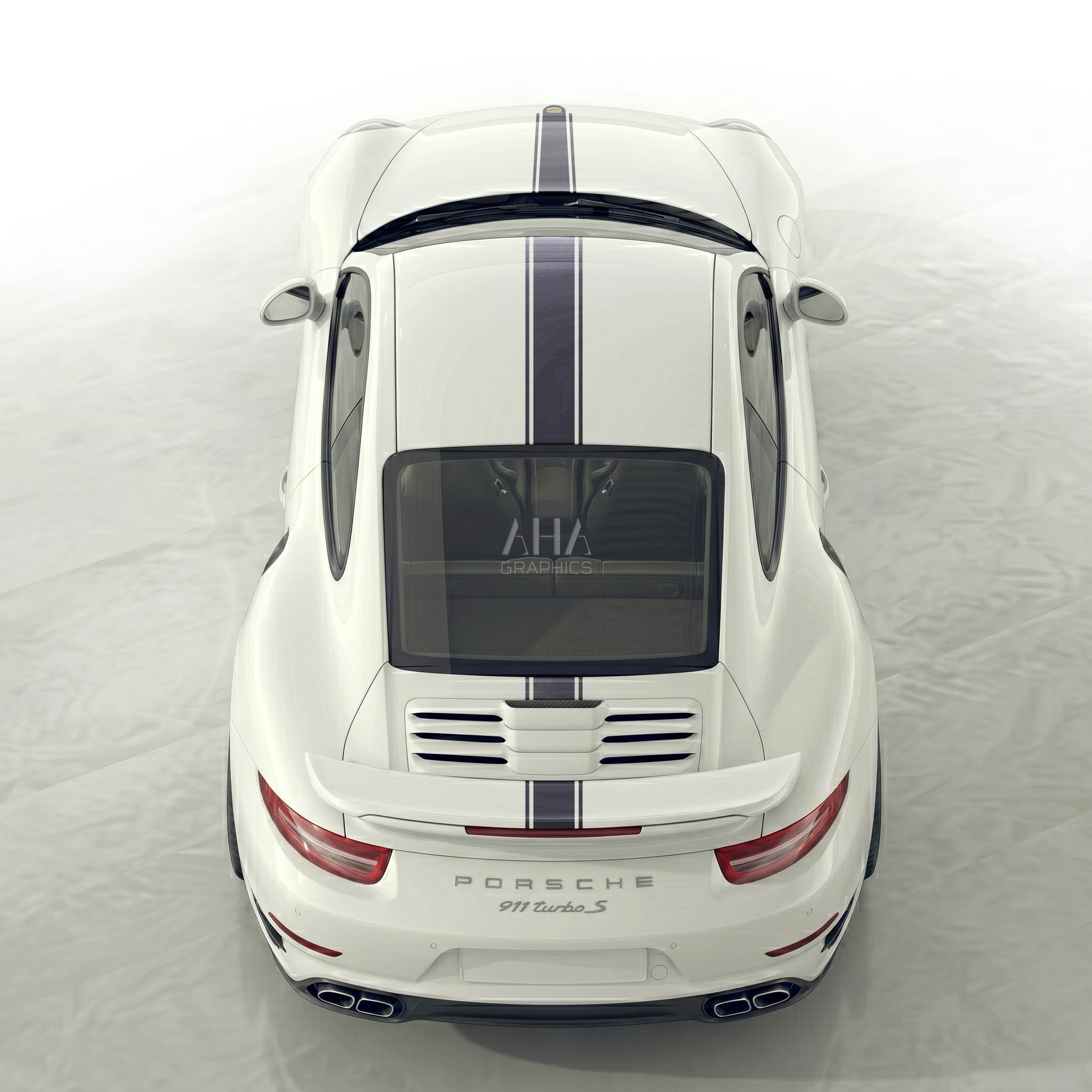 911 991 Carrera Turbo Center Stripes Decals