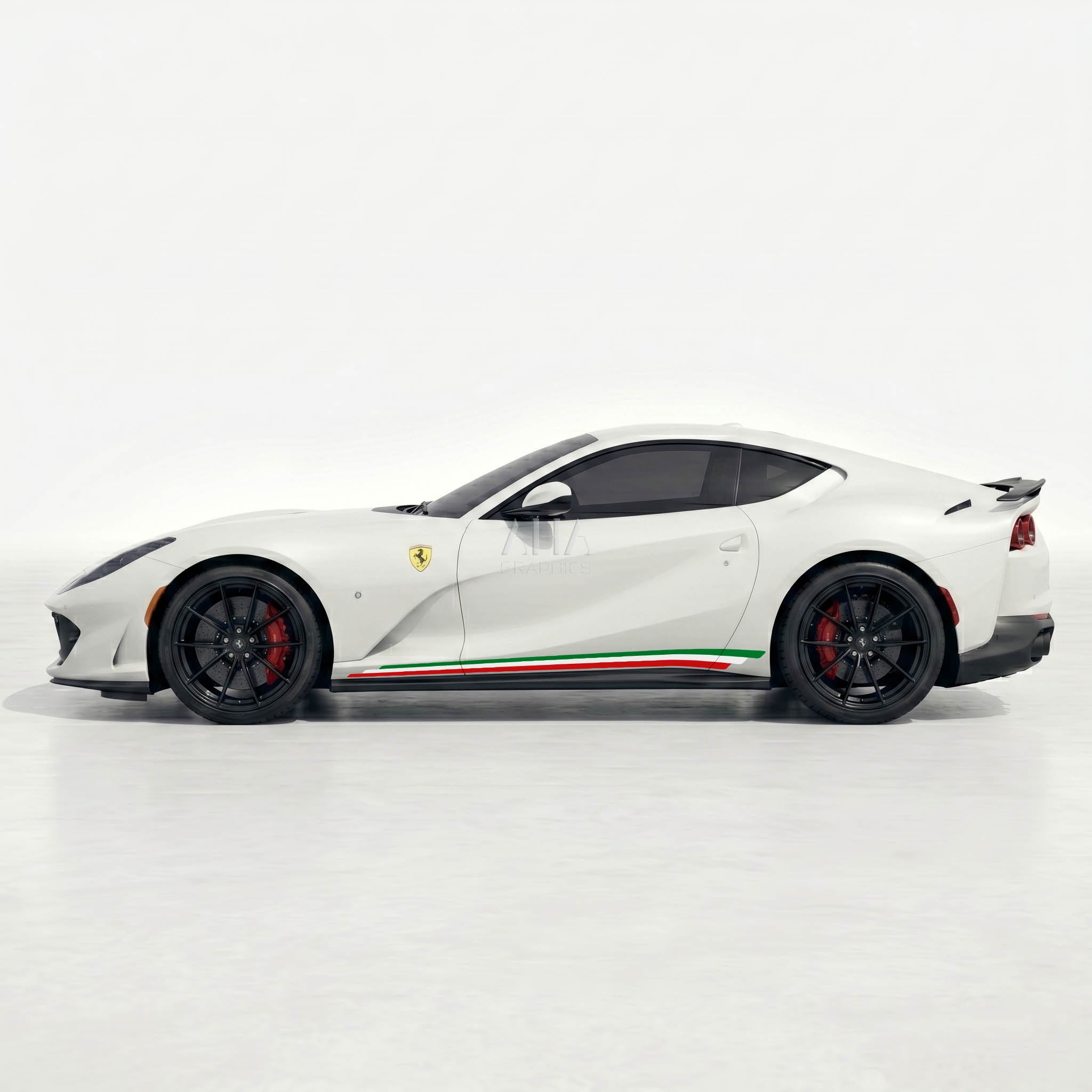 Ferrari 812 Superfast Italian Side Stripes Decals