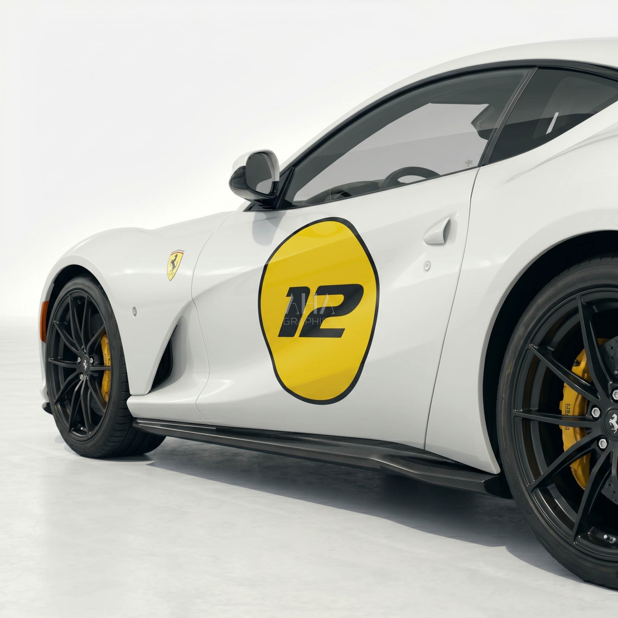 Ferrari 812 Superfast 812 GTS Side Circle with number Decals