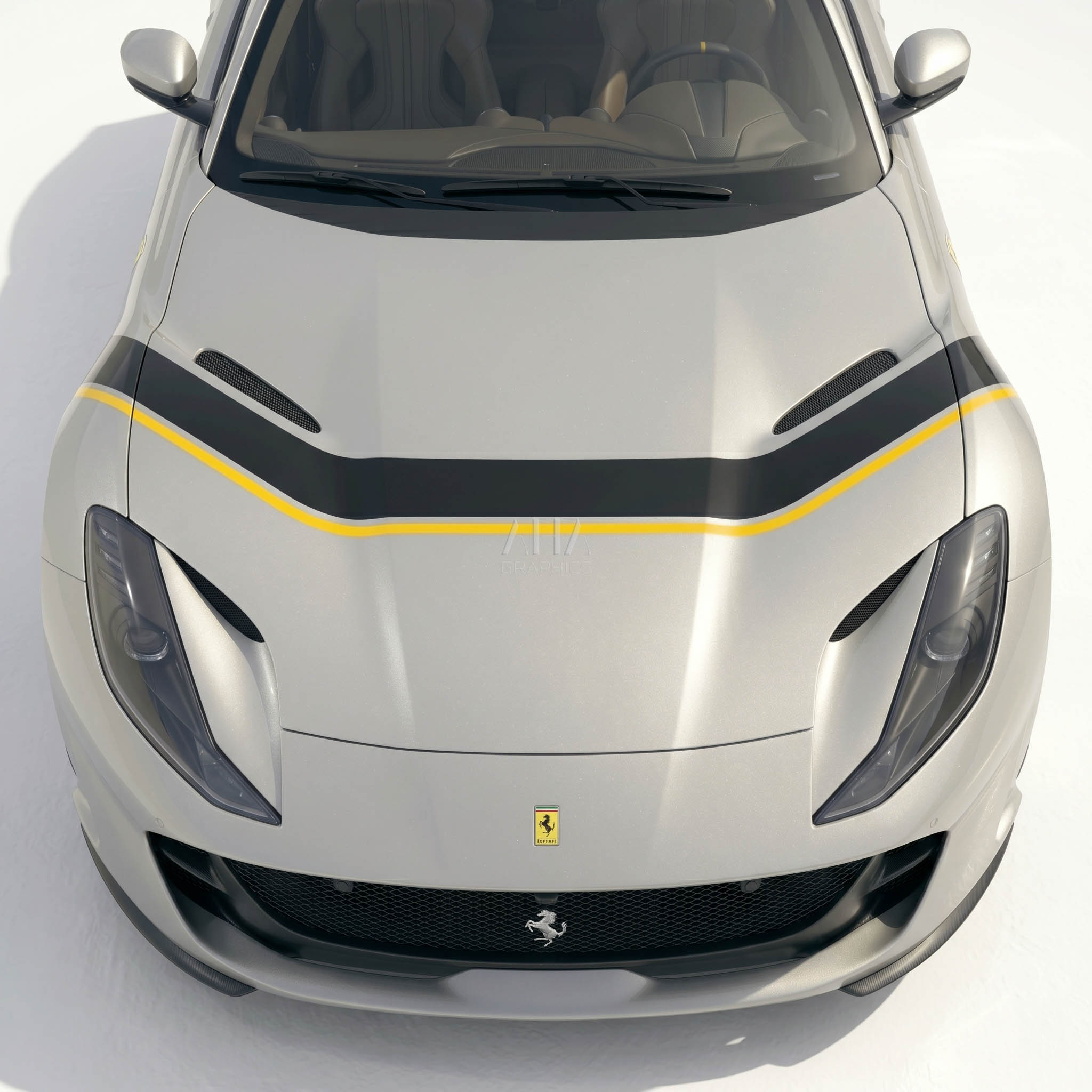 Ferrari 812 Superfast 812 GTS Hood Side Fenders Decals