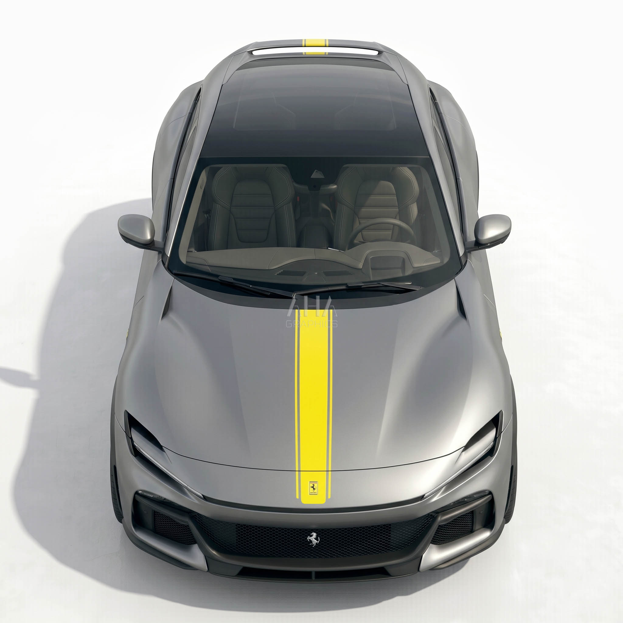 Ferrari Purosangue Center Stripes Decals