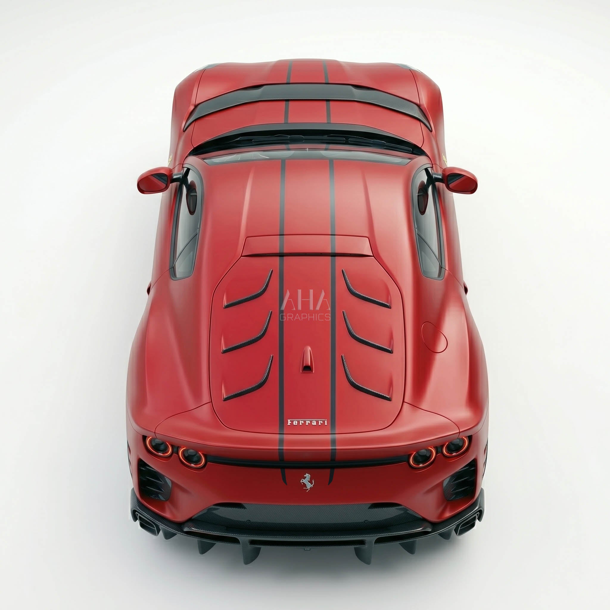 Ferrari 812 Competizione Center Stripes Decals