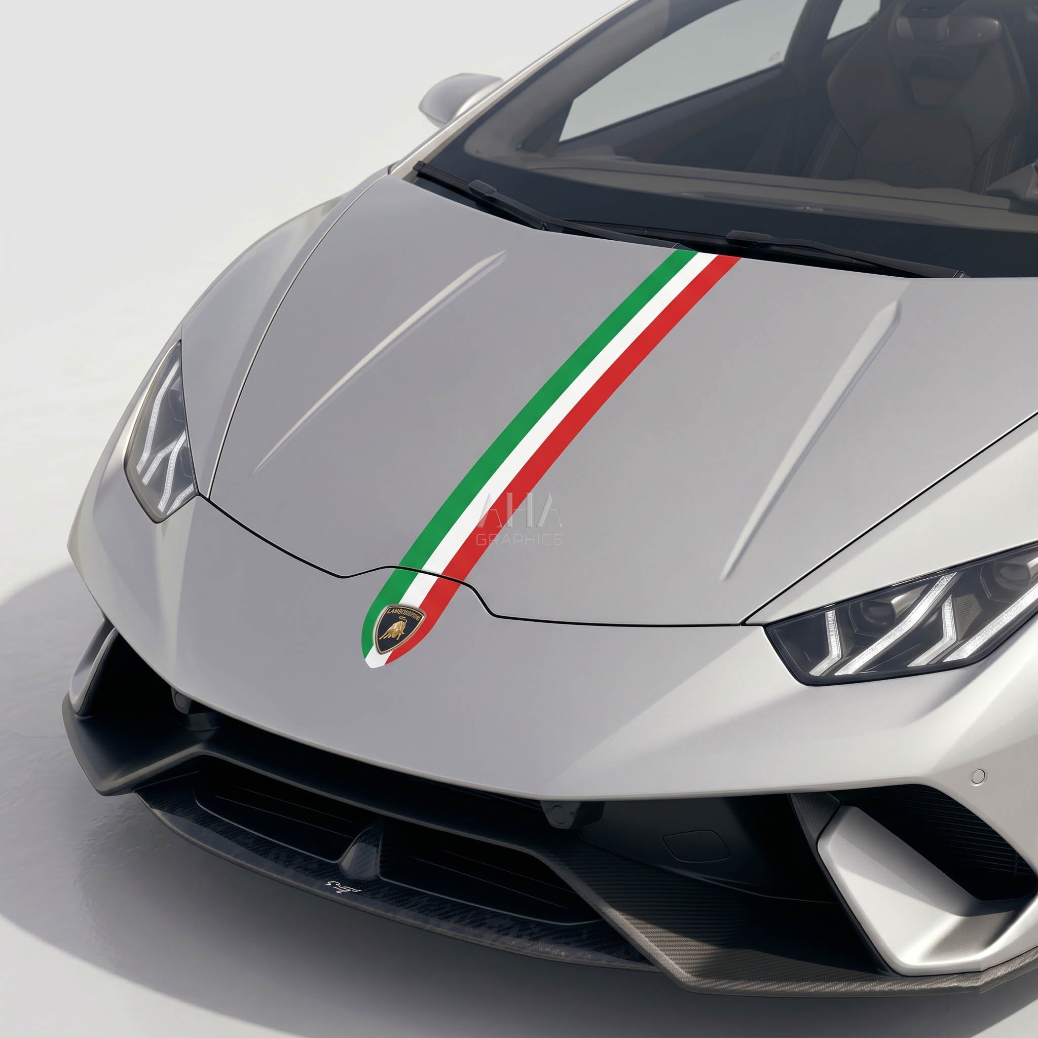 Lamborghini Huracan Italia Center Stripes Decals