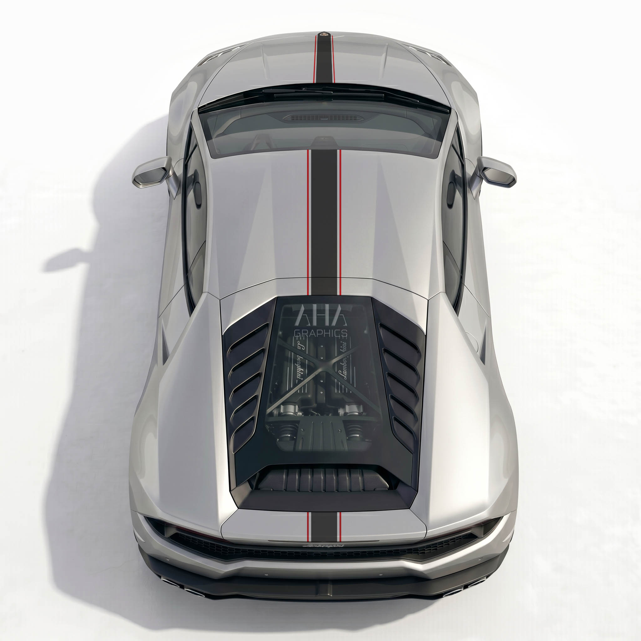 Lamborghini Huracan Center Stripes Decals