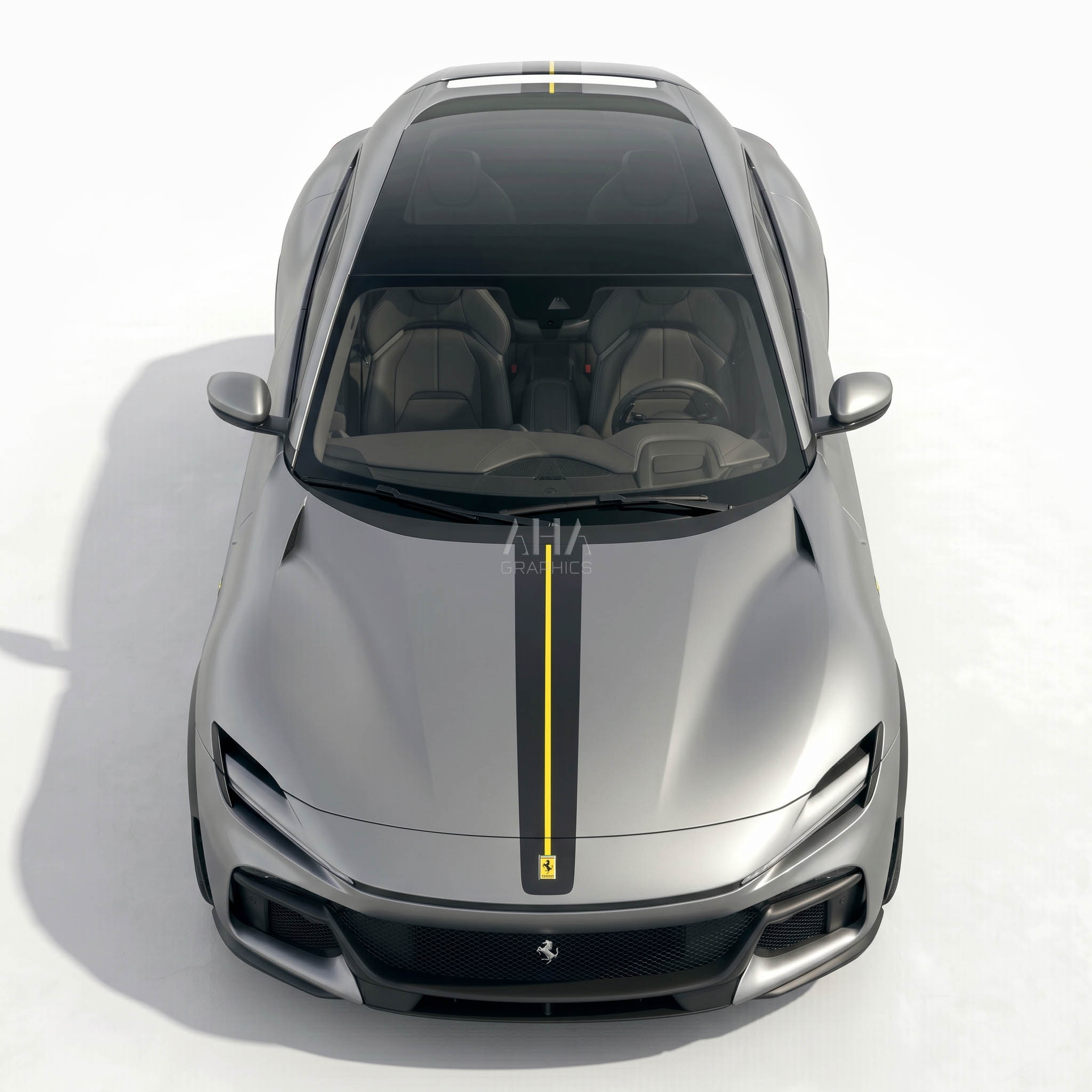 Ferrari Purosangue Center Stripes Decals