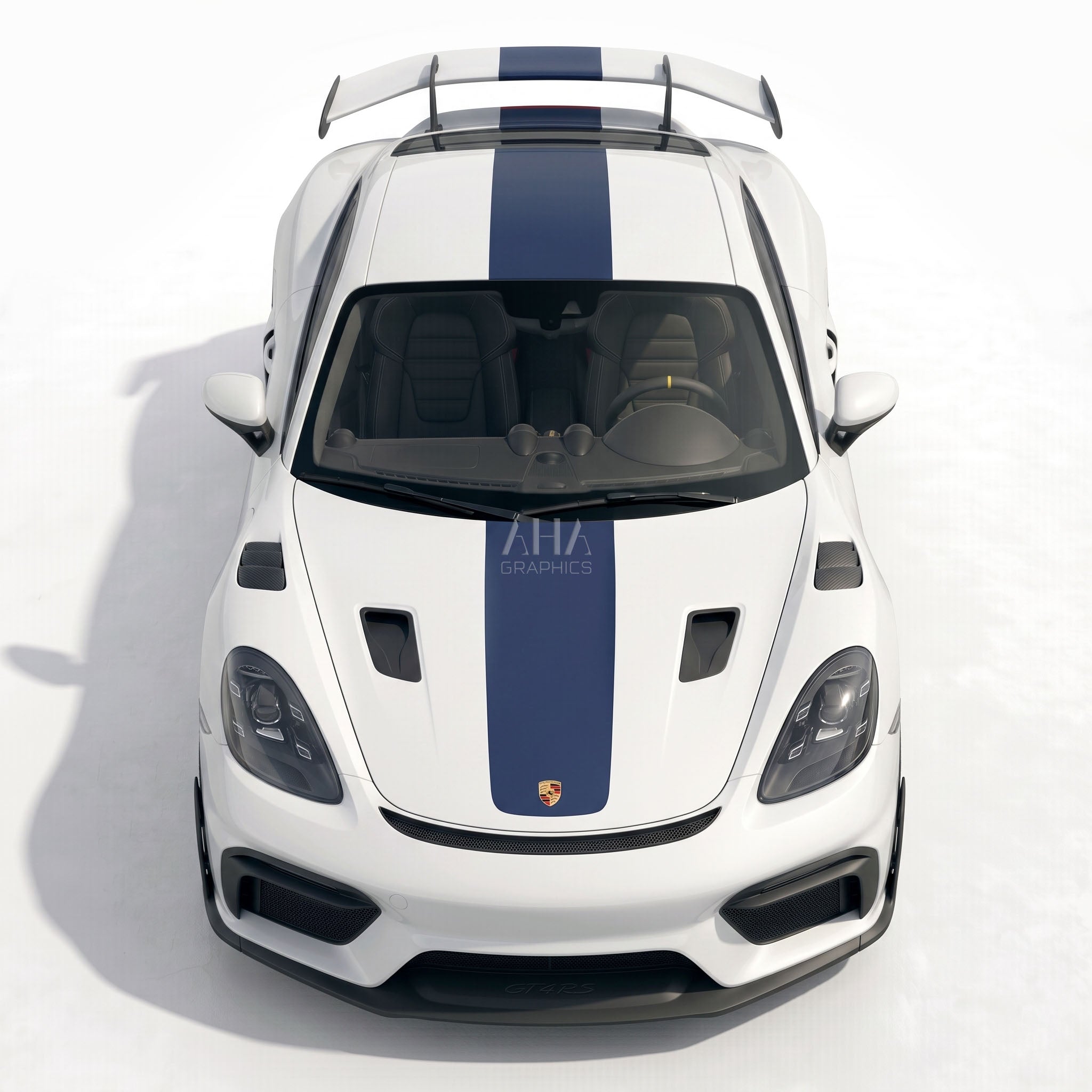 718 Cayman GT4RS 982 Center Stripes Decals