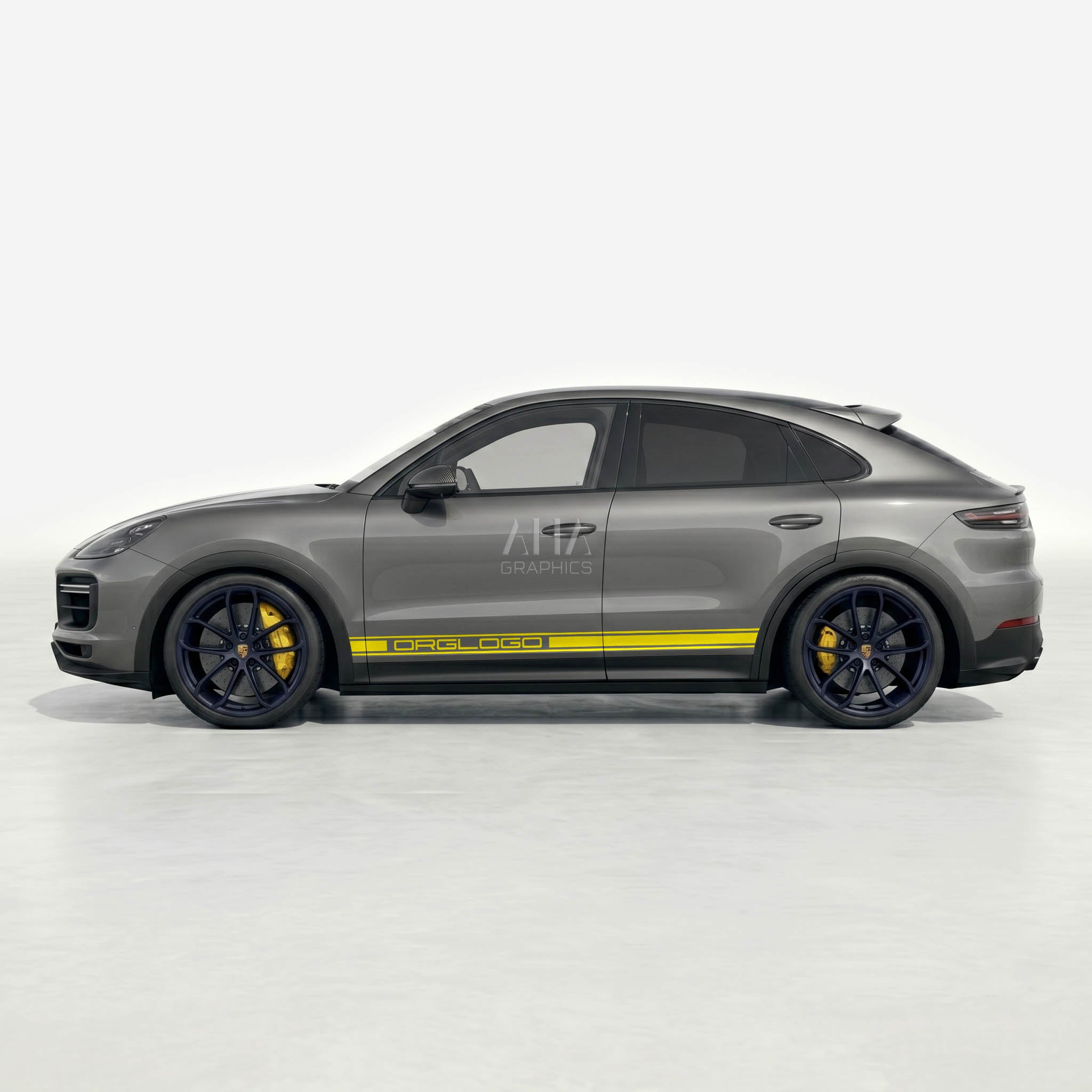 9YB Cayenne Turbo Gt Side Stripes Decals