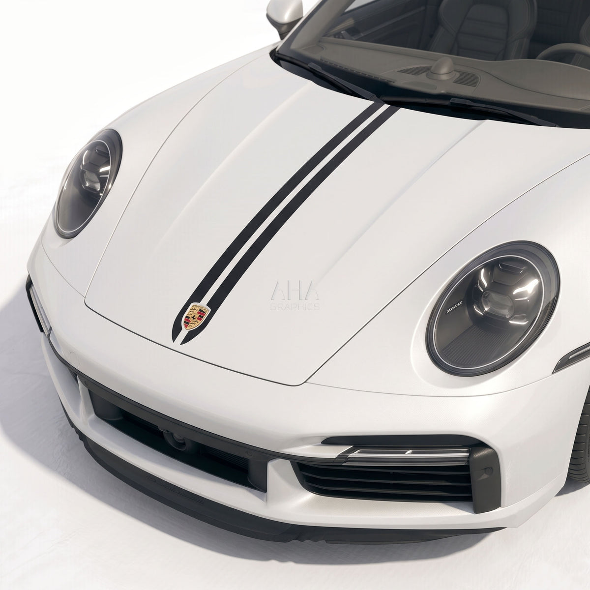 992 911 Turbo S 4S Carrera Center Stripes Decals