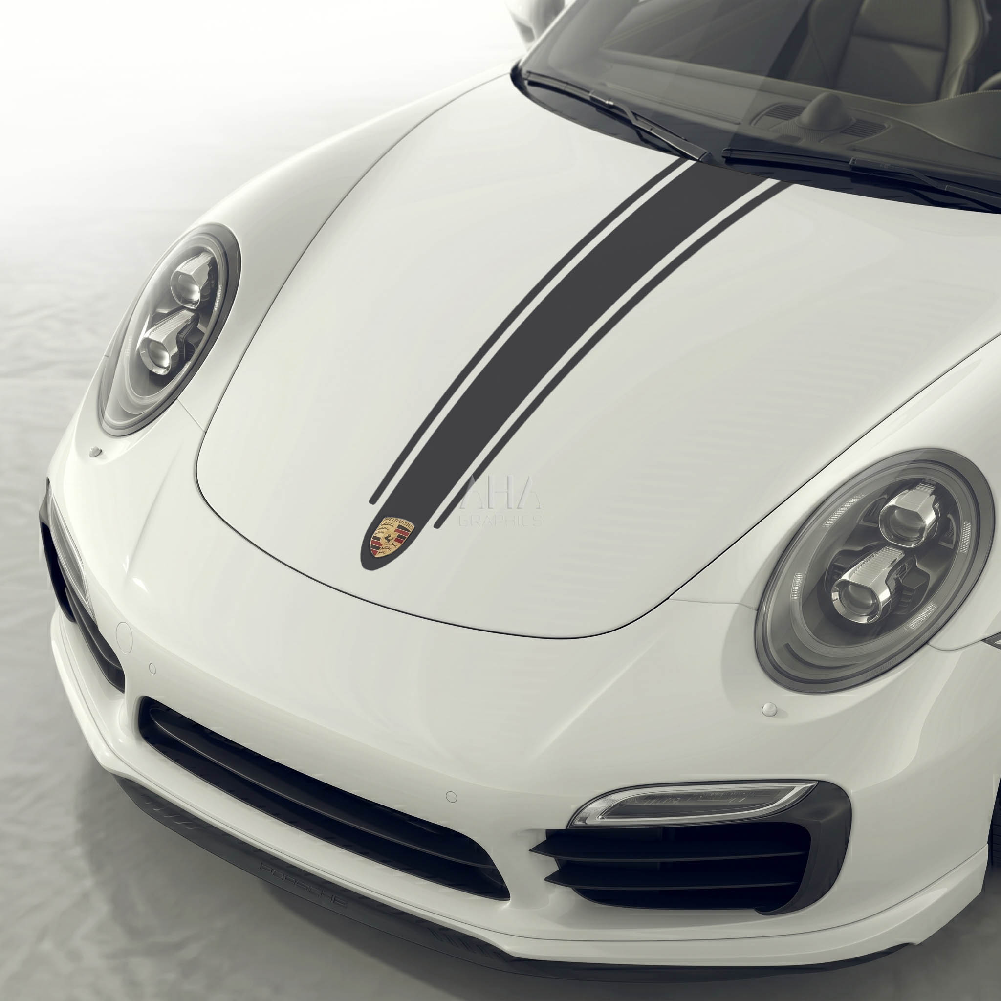 911 991 Carrera Turbo Center Stripes Decals