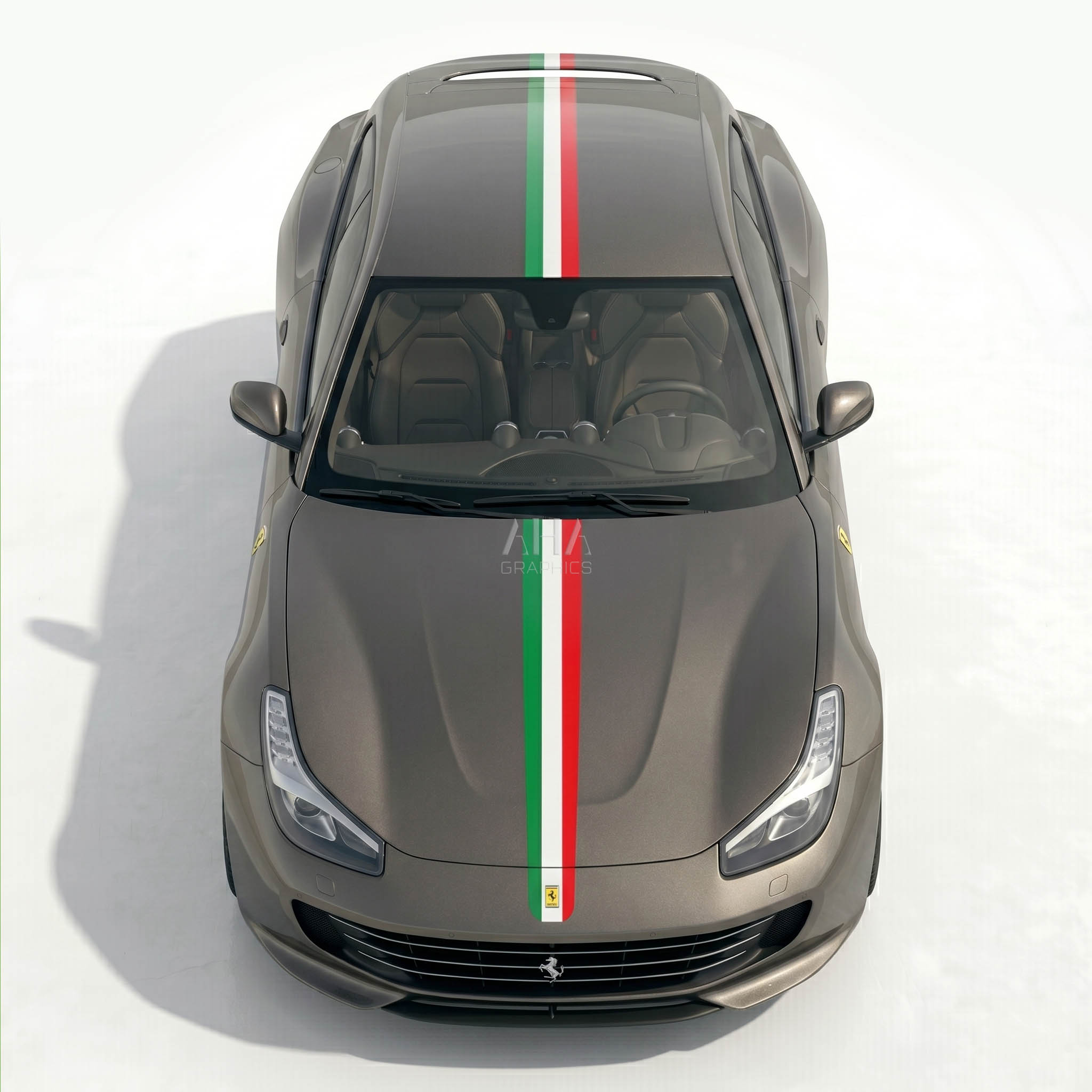 Ferrari GTC4Lusso Italian Center Stripes Decals