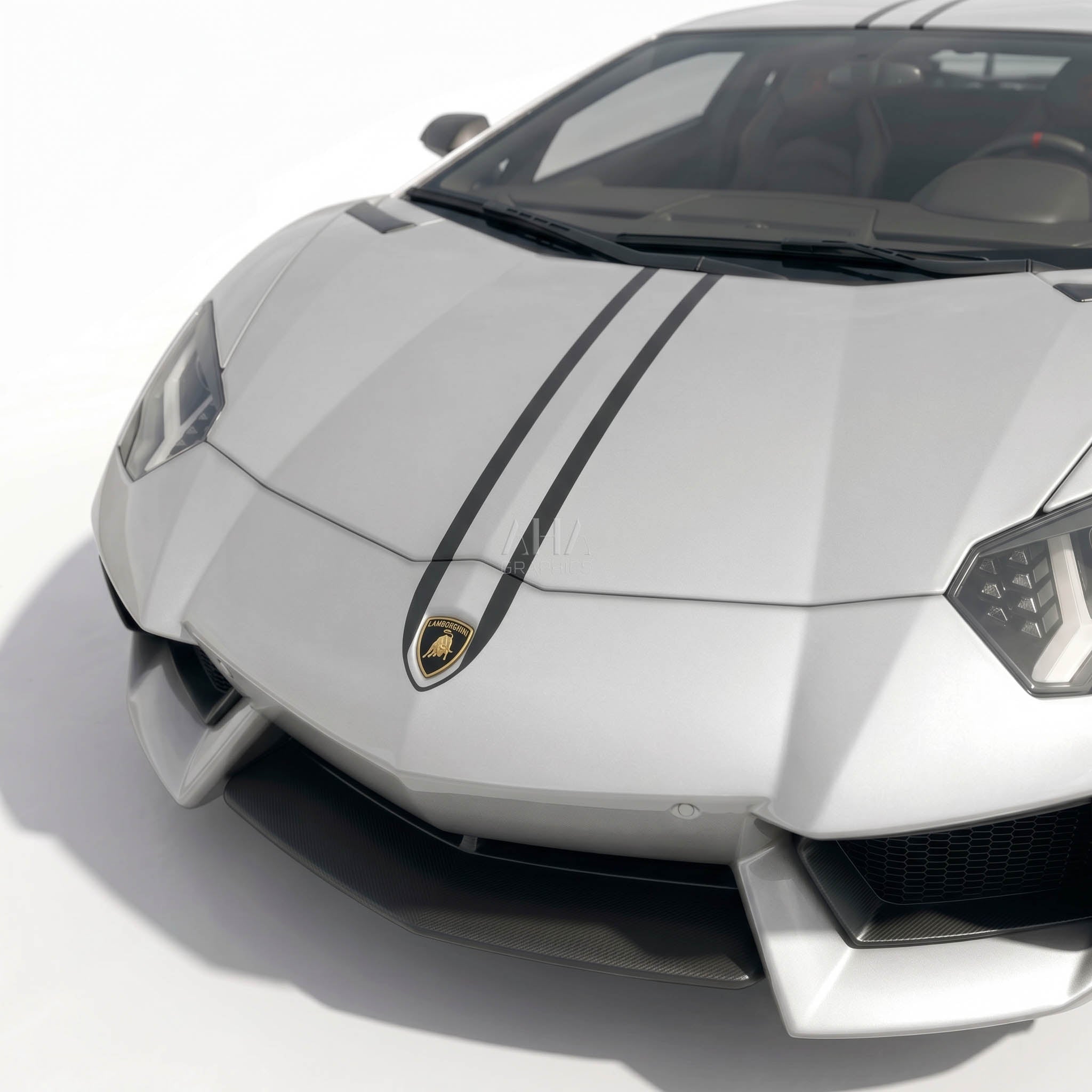 Lamborghini Aventador Center Stripes Decals