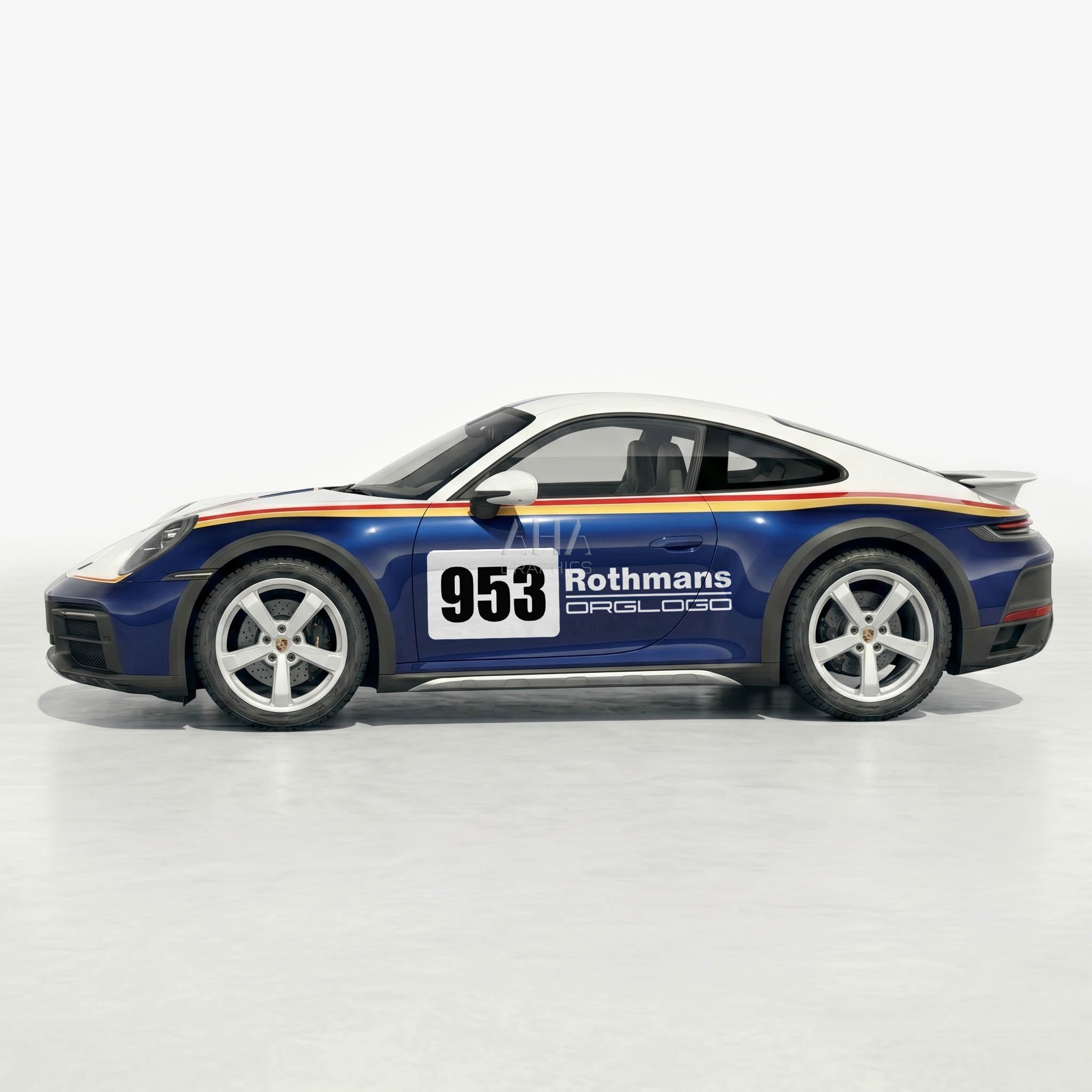911 Dakar 992 Rothmans Side Decals