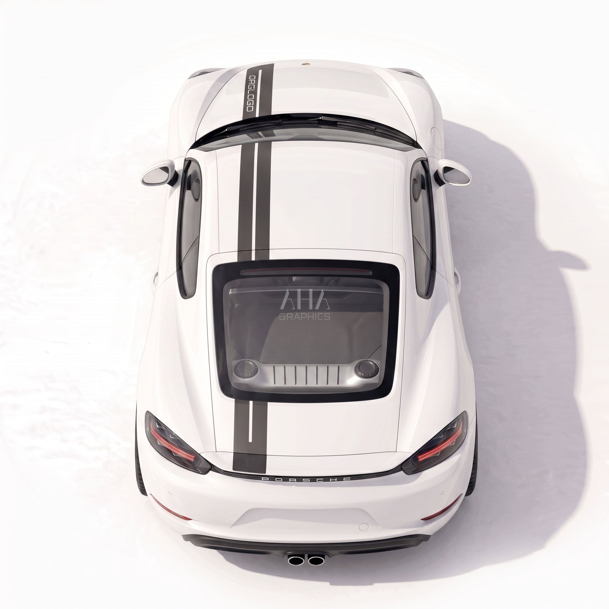 718 Cayman Center Stripes Decals
