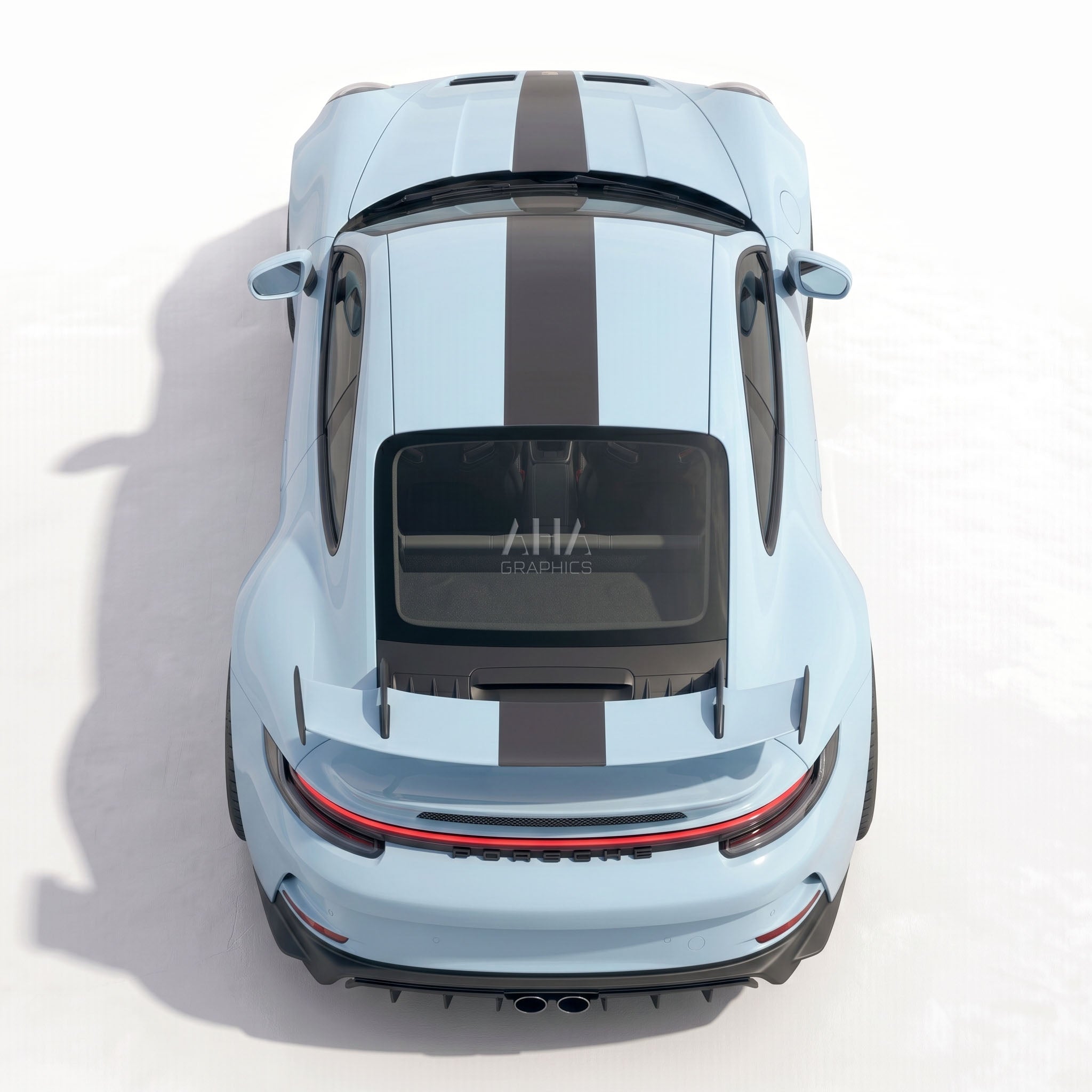 992 GT3 Center Stripes Decals