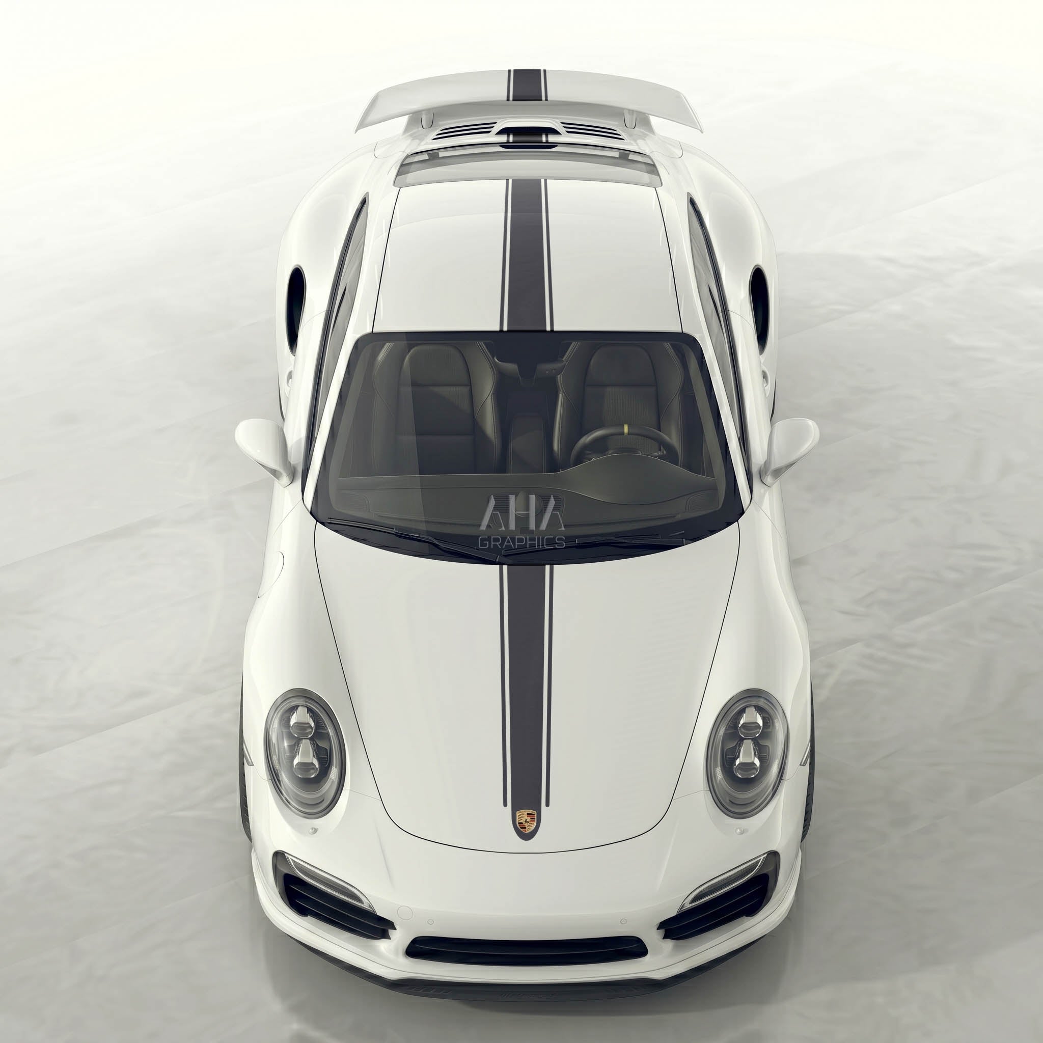 911 991 Carrera Turbo Center Stripes Decals