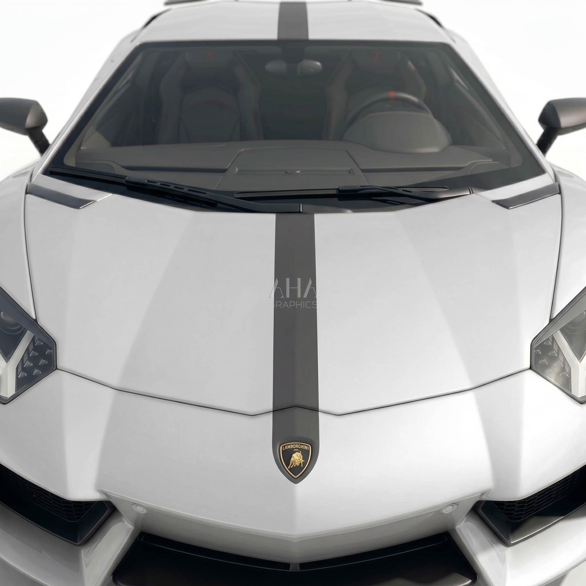 Lamborghini Aventador Center Stripes Decals