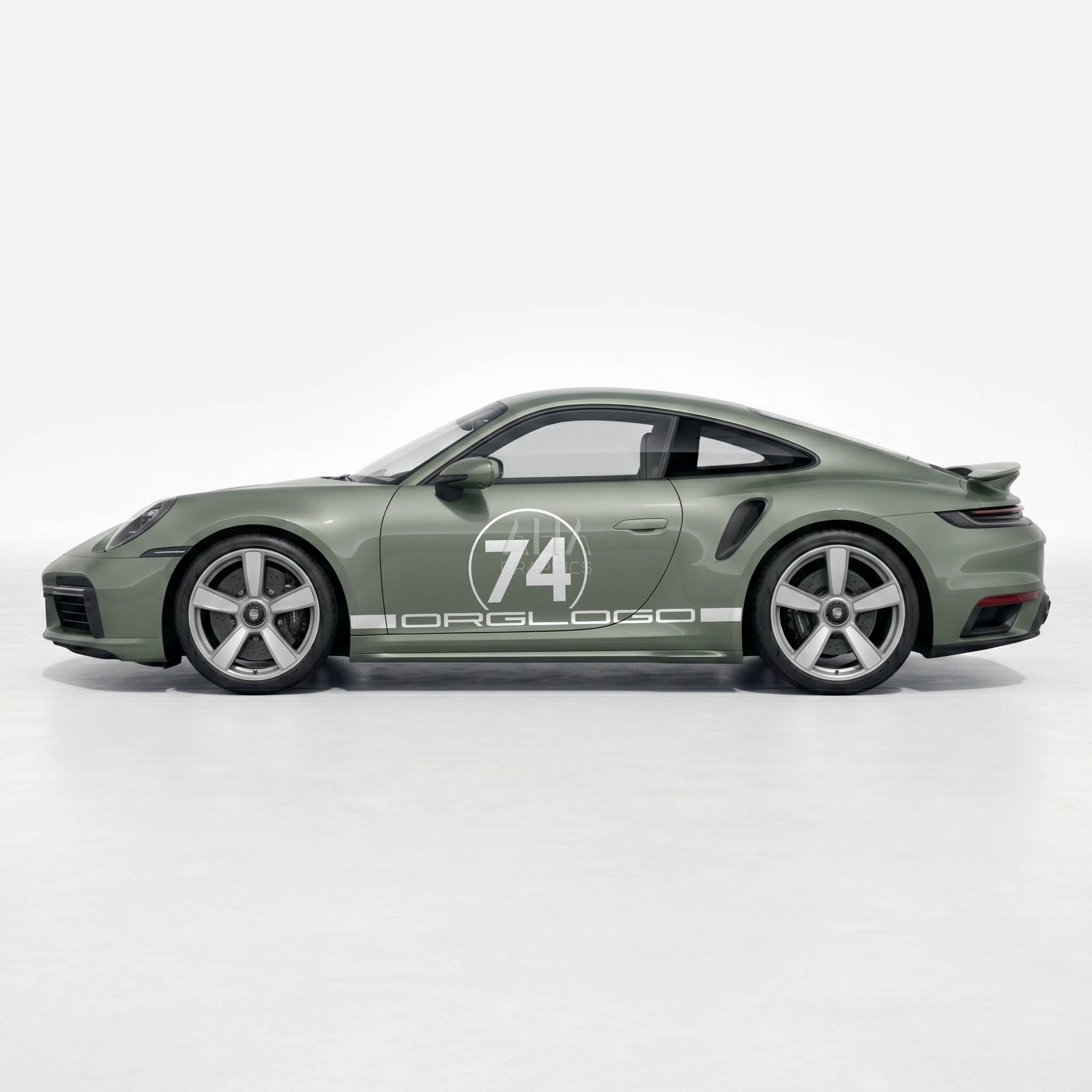 911 992 Turbo Side Graphics Decals